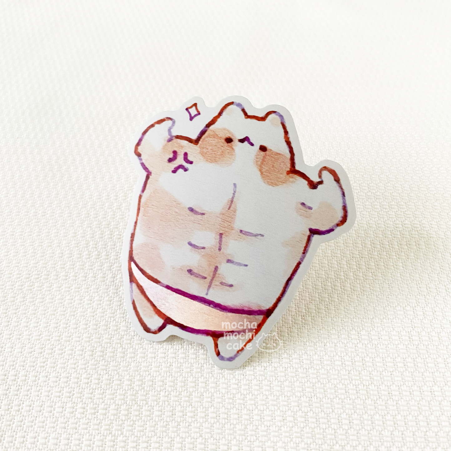 Buff Kitty Vinyl Sticker