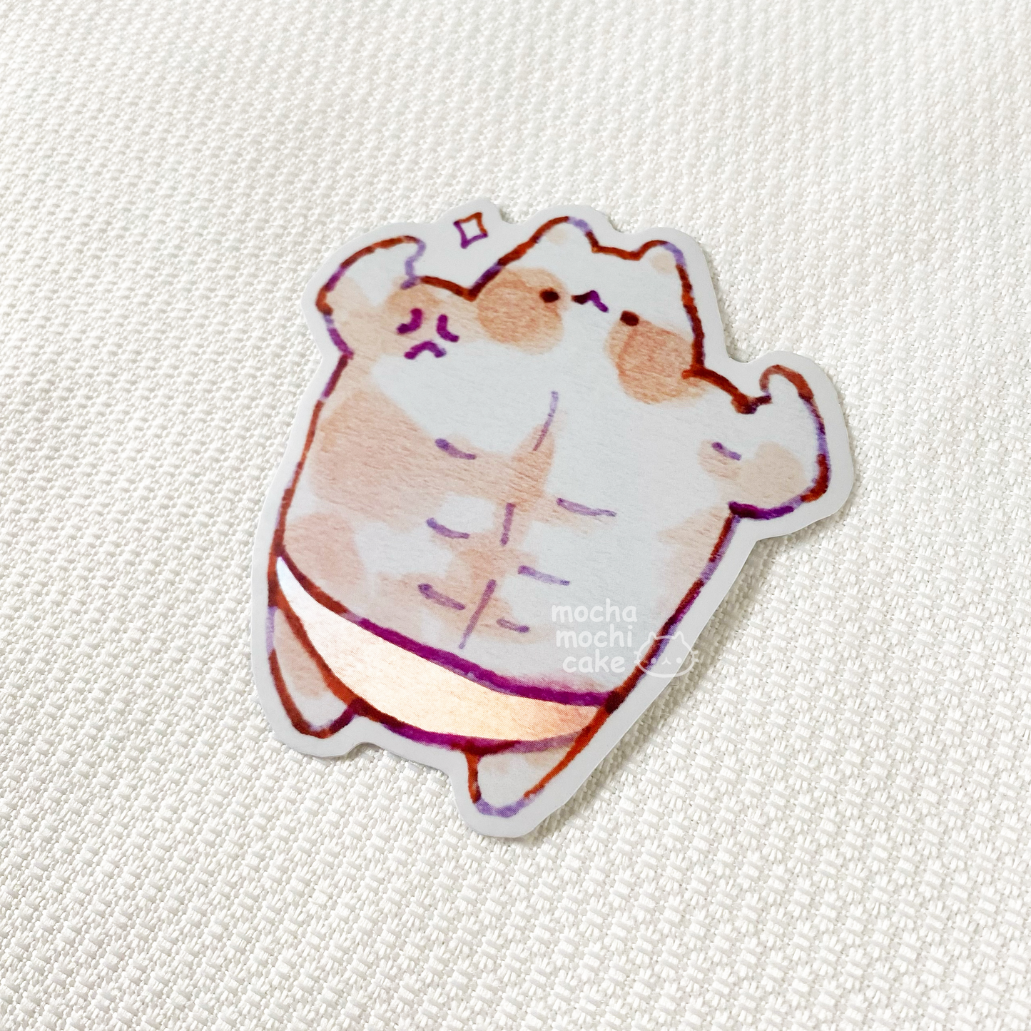 Buff Kitty Vinyl Sticker