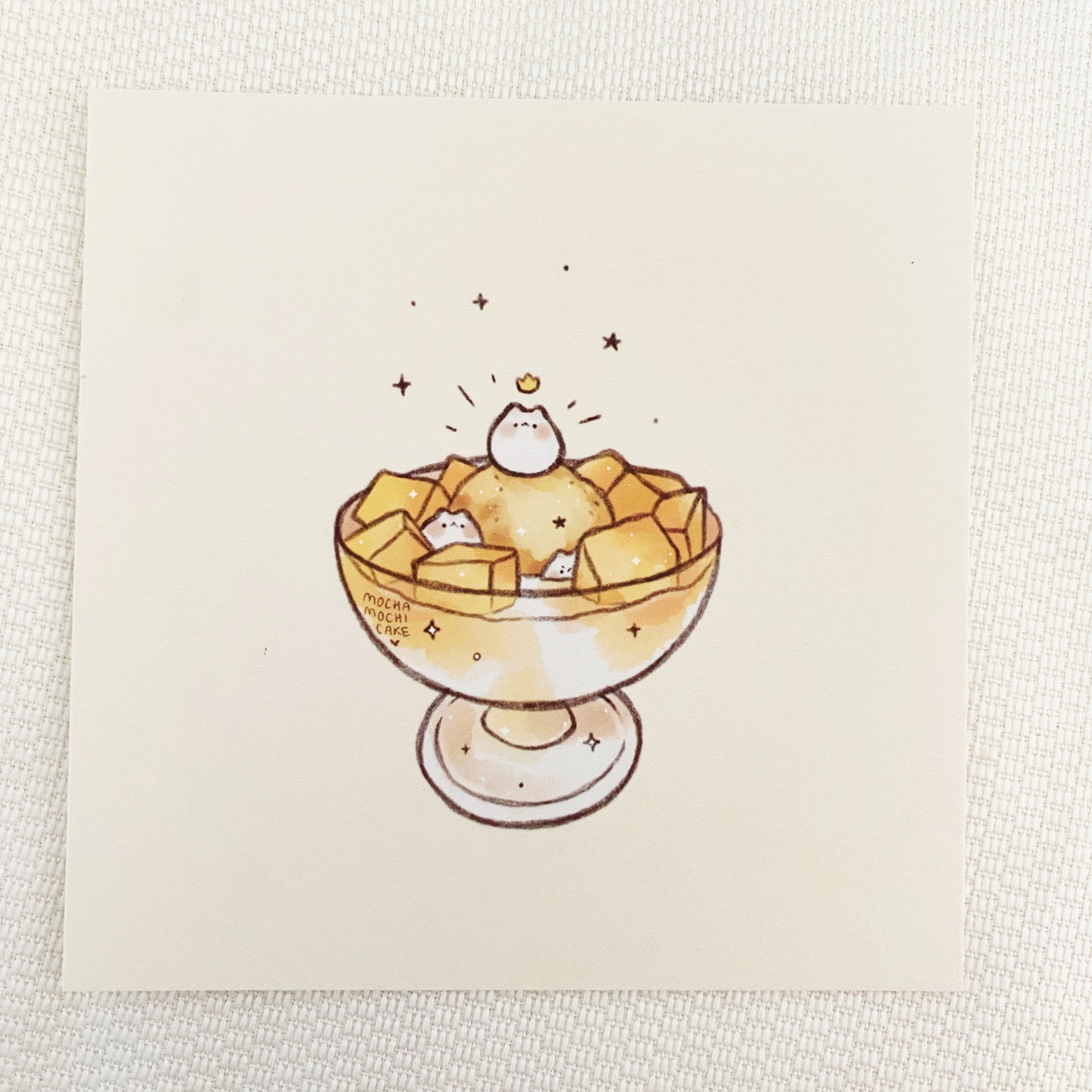 Little Cat Desserts Art Prints