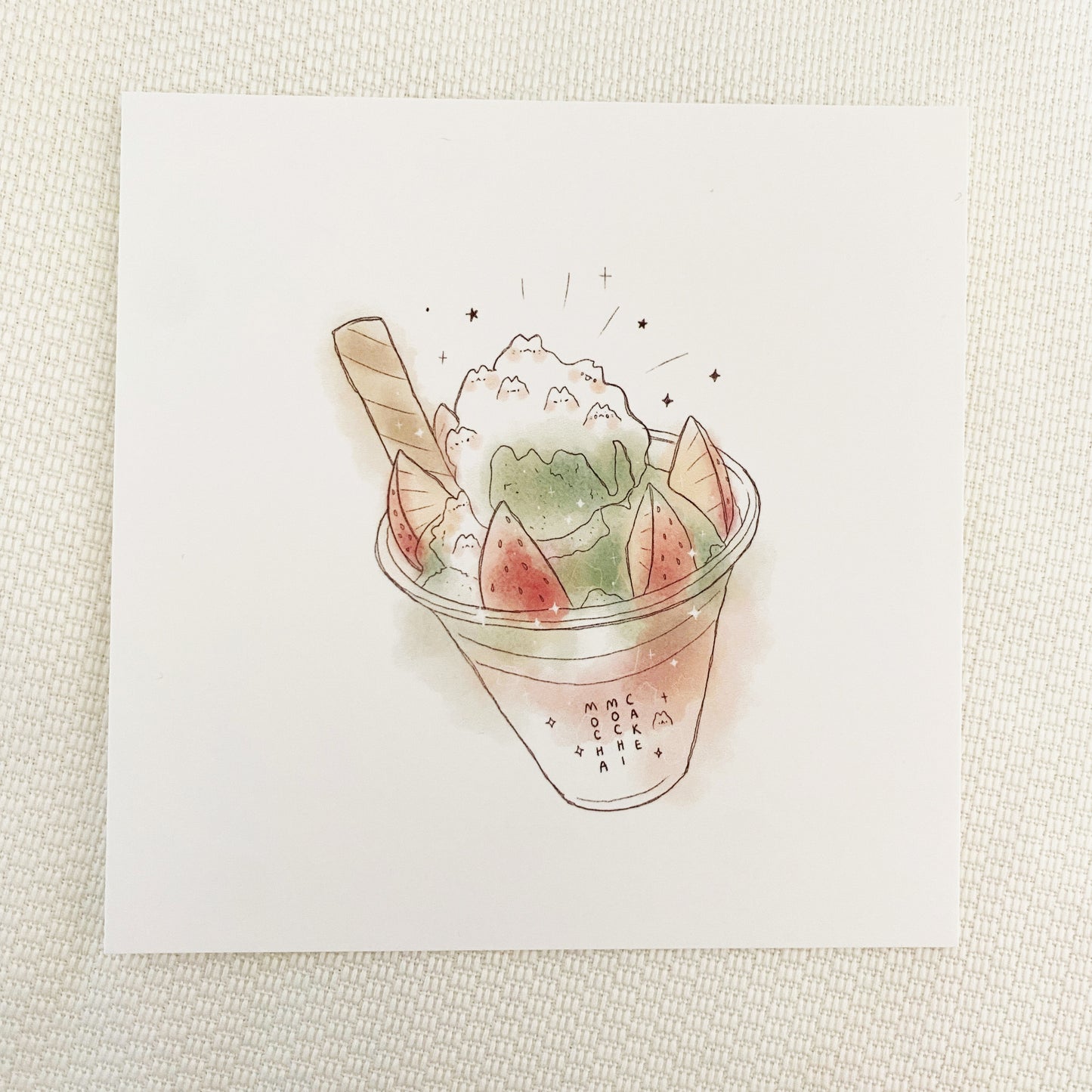 Cat Mountain Desserts Art Prints