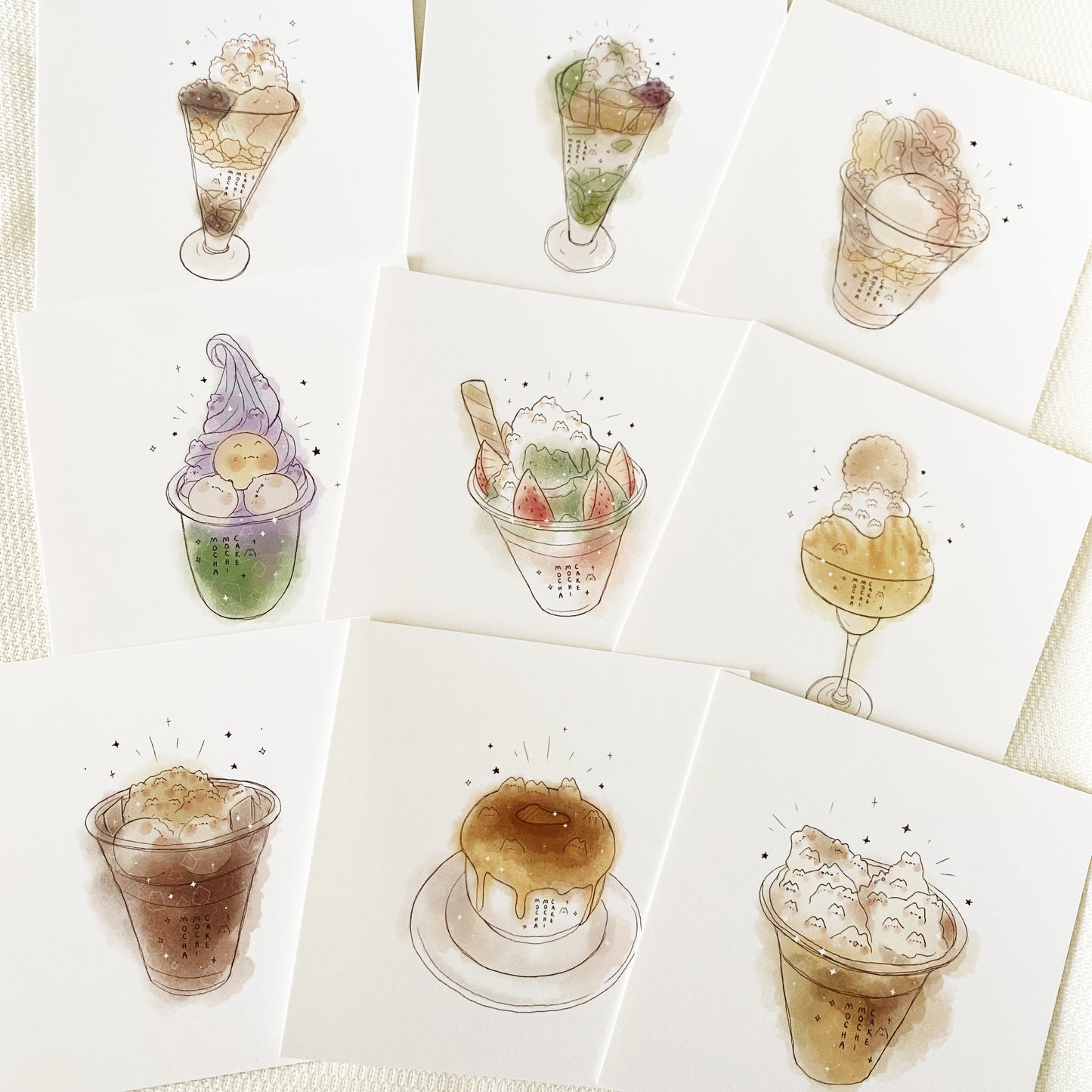 Cat Mountain Desserts Art Prints