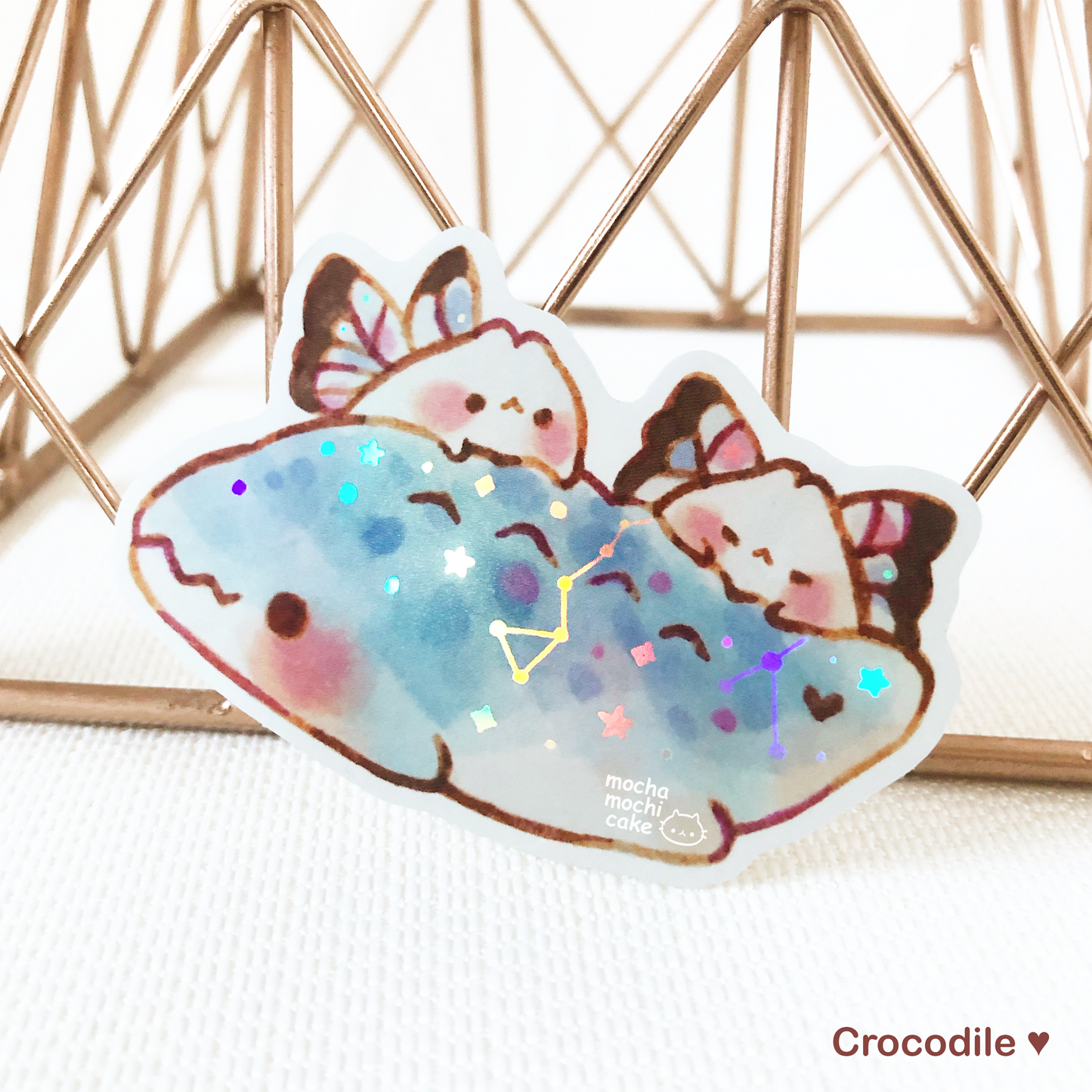 Dreamy Crocodile Vinyl Sticker