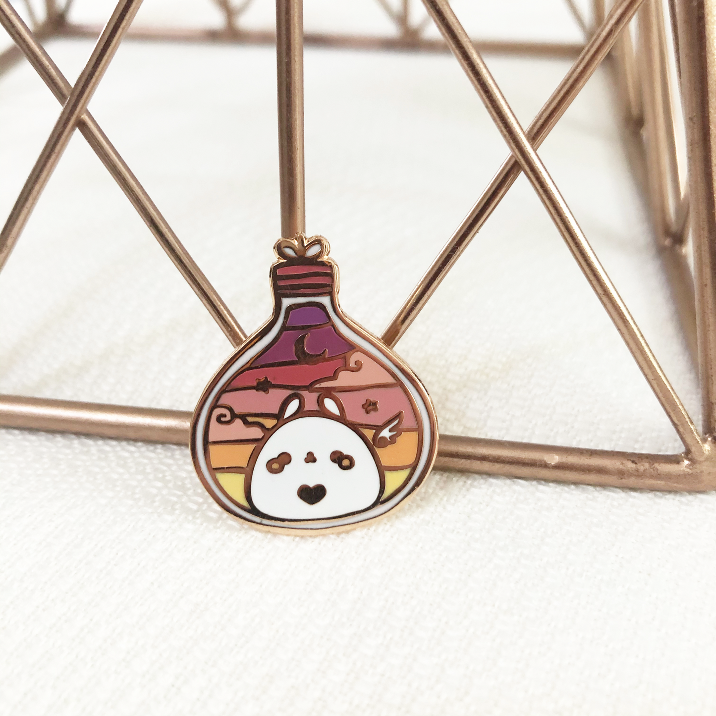 Bunny Lightbulb Hard Enamel Pin