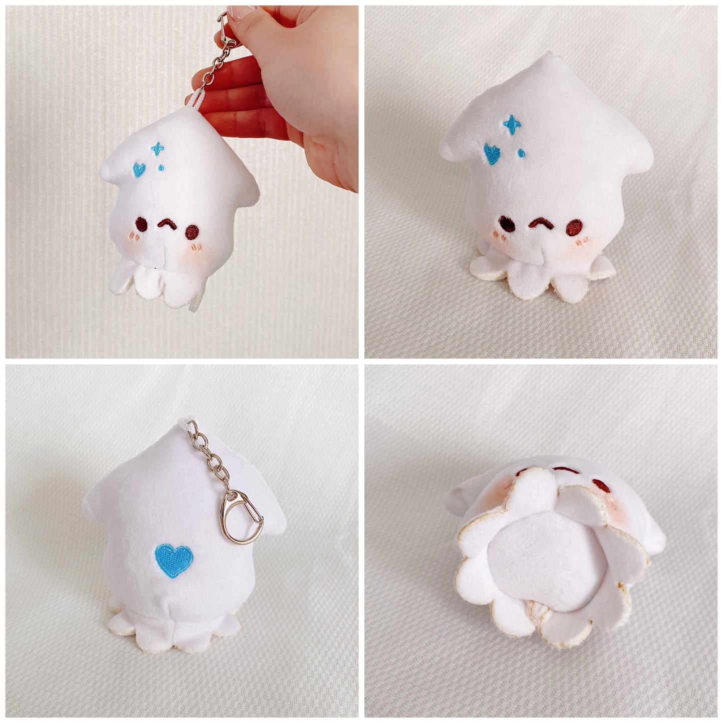 Mochi Squid Plush Keychain