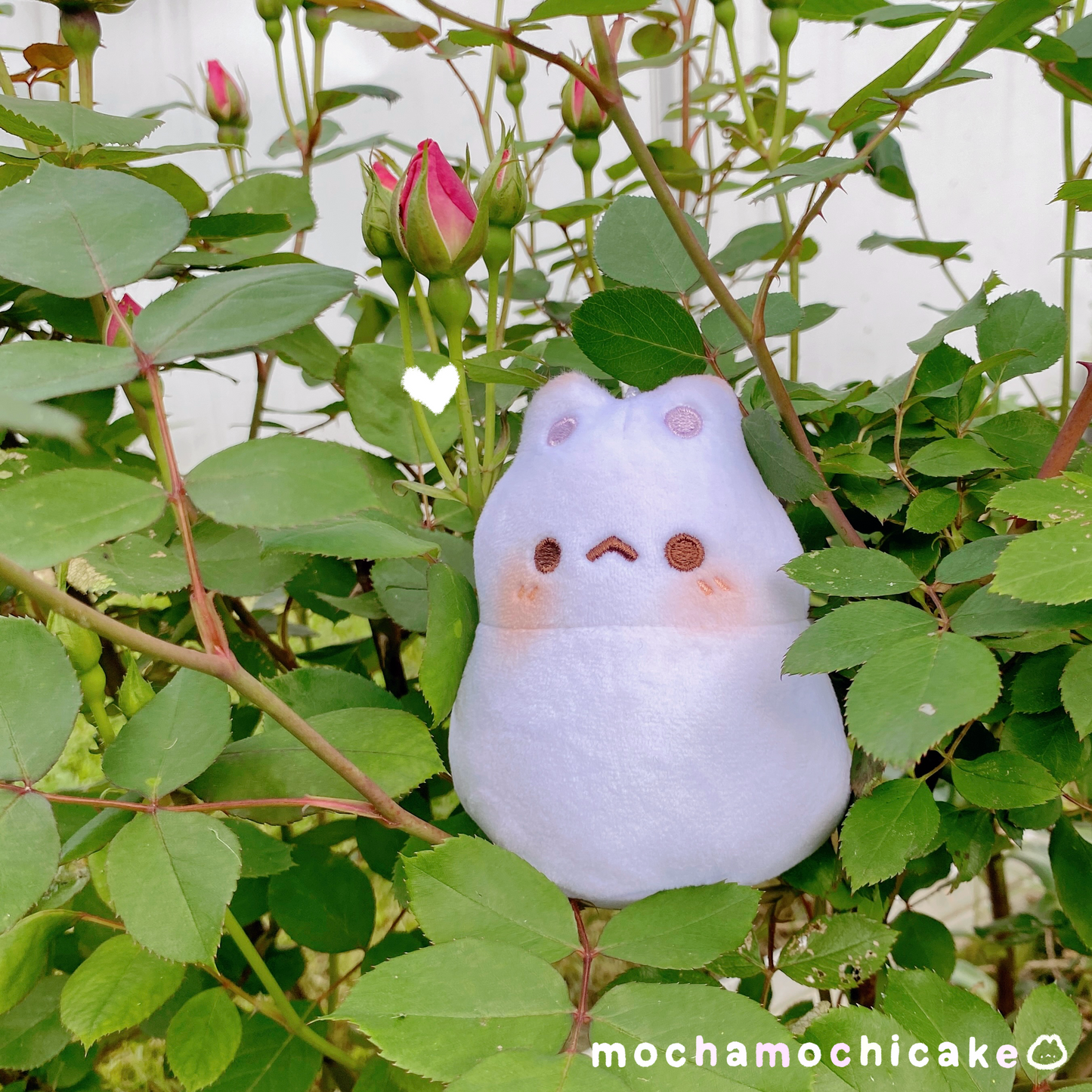 Mochi Moon Kitty Plush Keychain