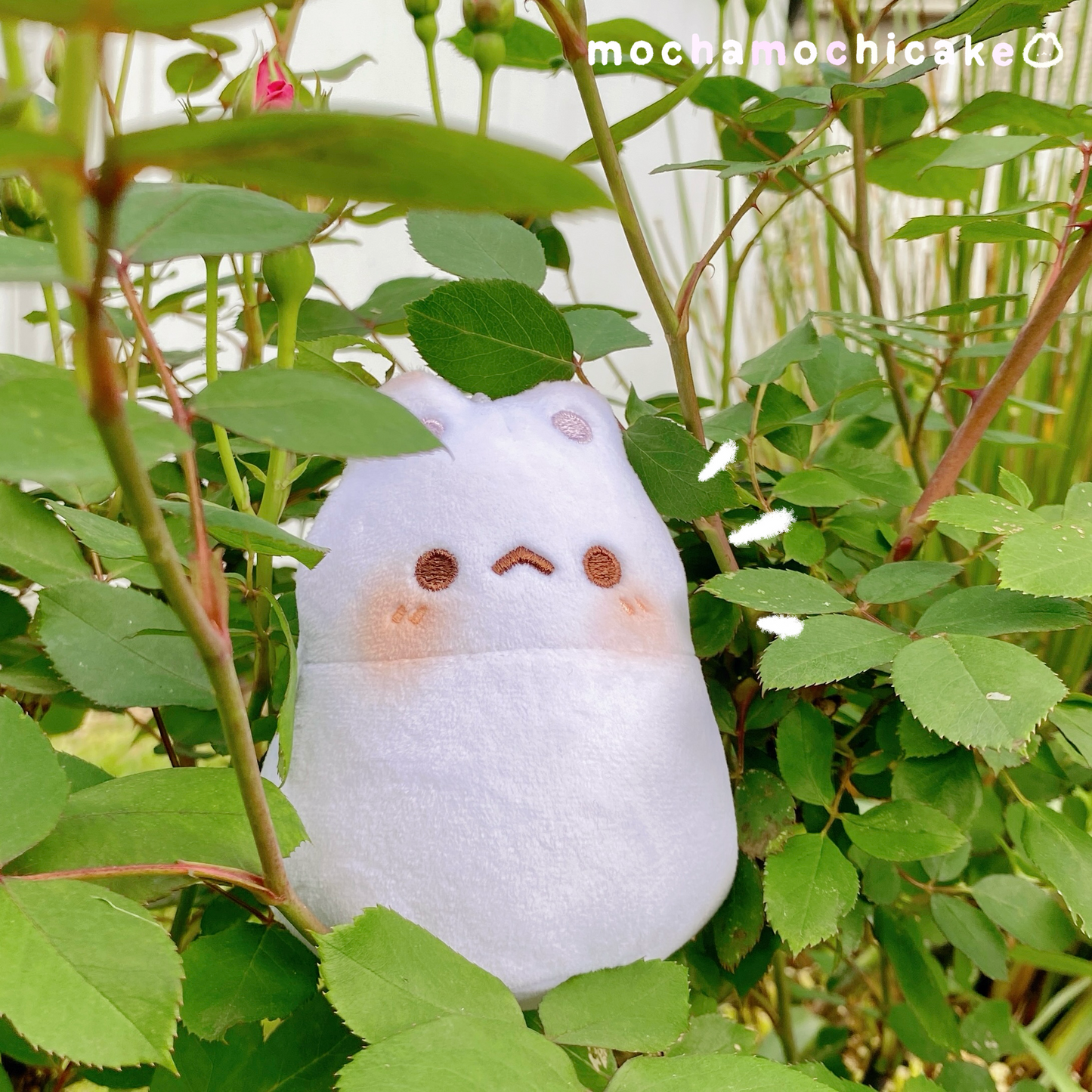 Mochi Moon Kitty Plush Keychain