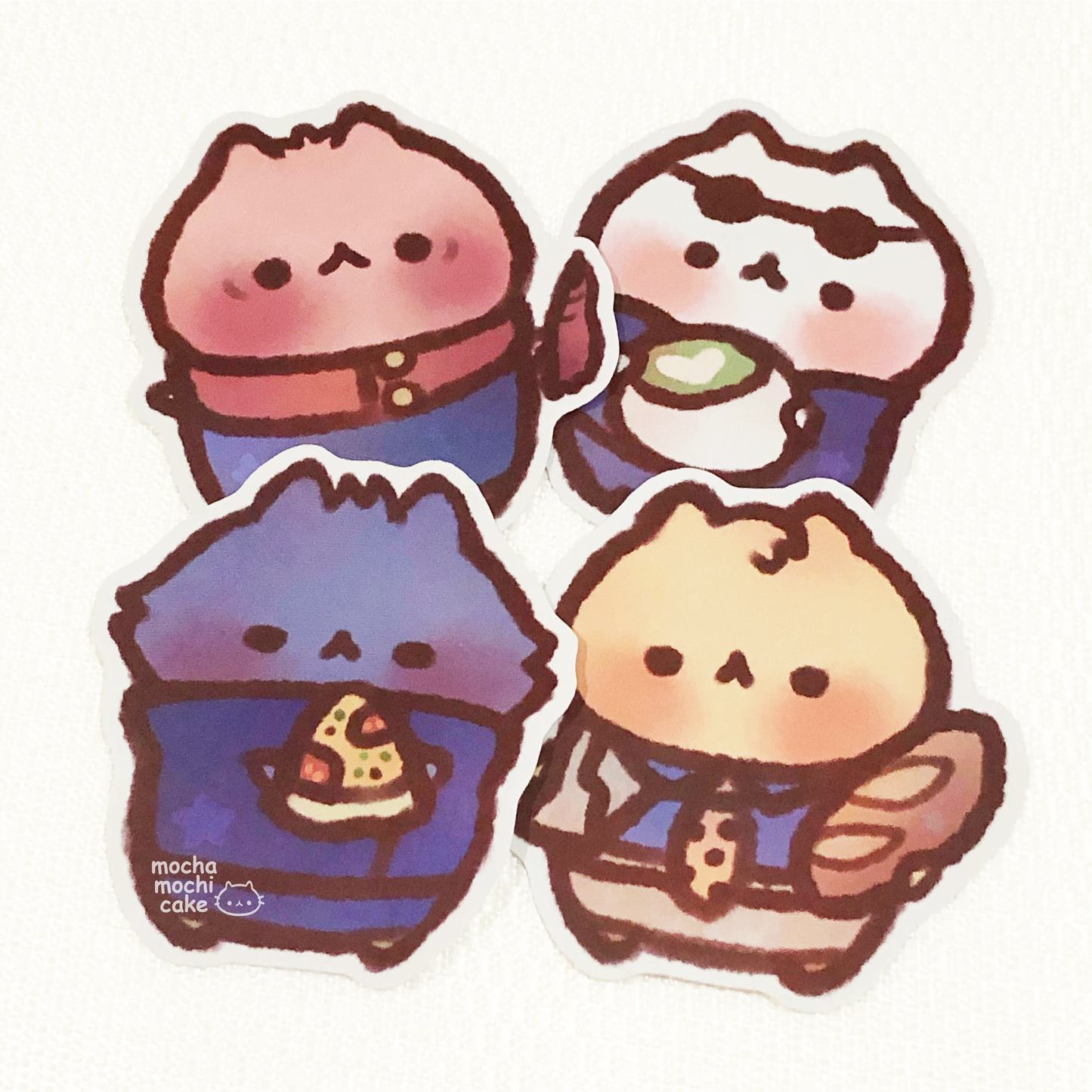 JJK Foodie Mochi Kitties Vinyl Sticker | Jujutsu Kaisen