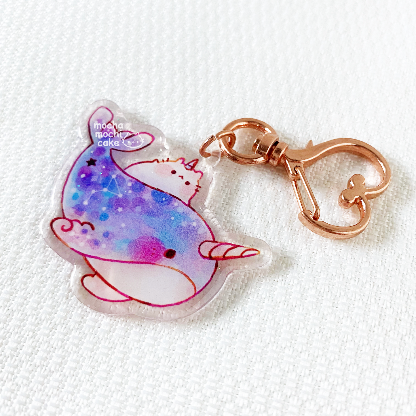 Dreamy Narwhal Acrylic Keychain