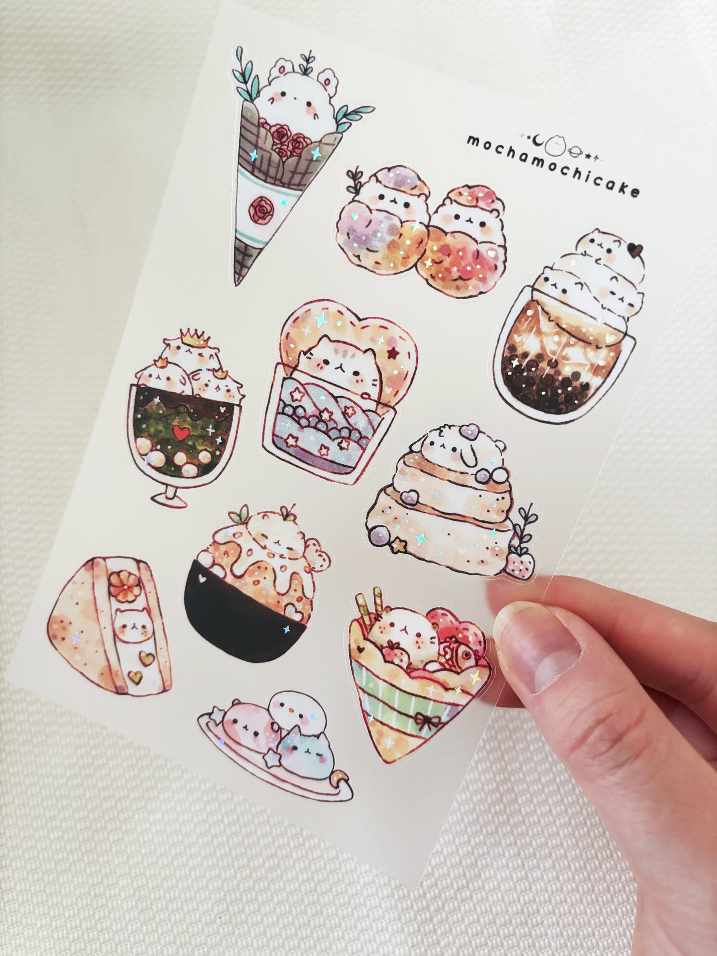 Desserts (Series 3) Clear Matte Sticker Sheet