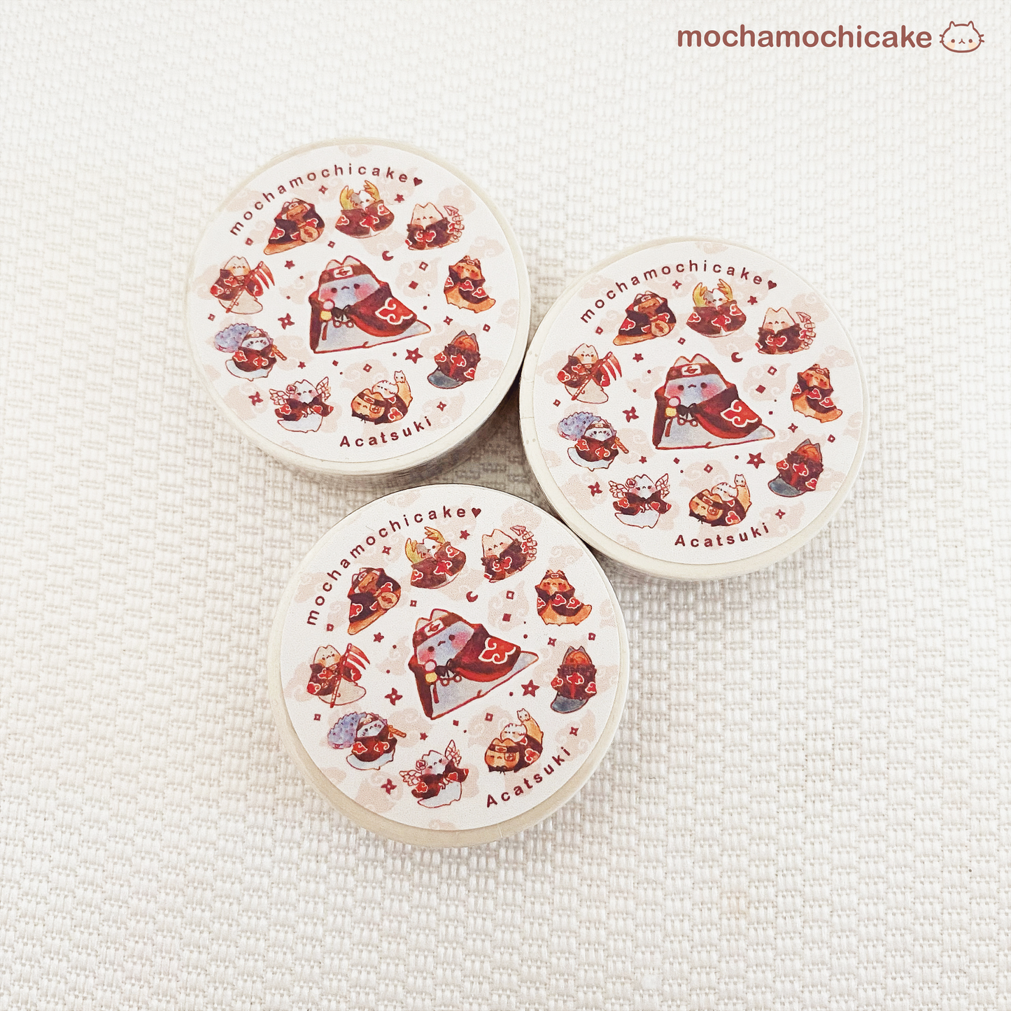 Akatsuki Kitties Washi Tape | Naruto