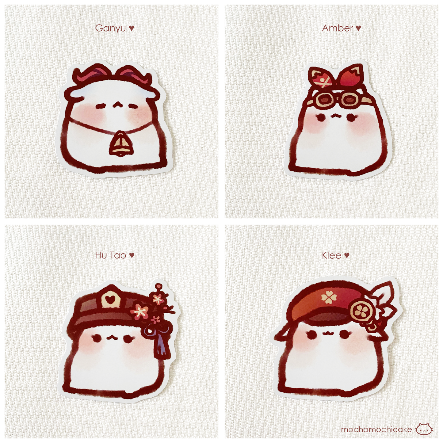 Mochi Genshin Impact Kitty Vinyl Stickers