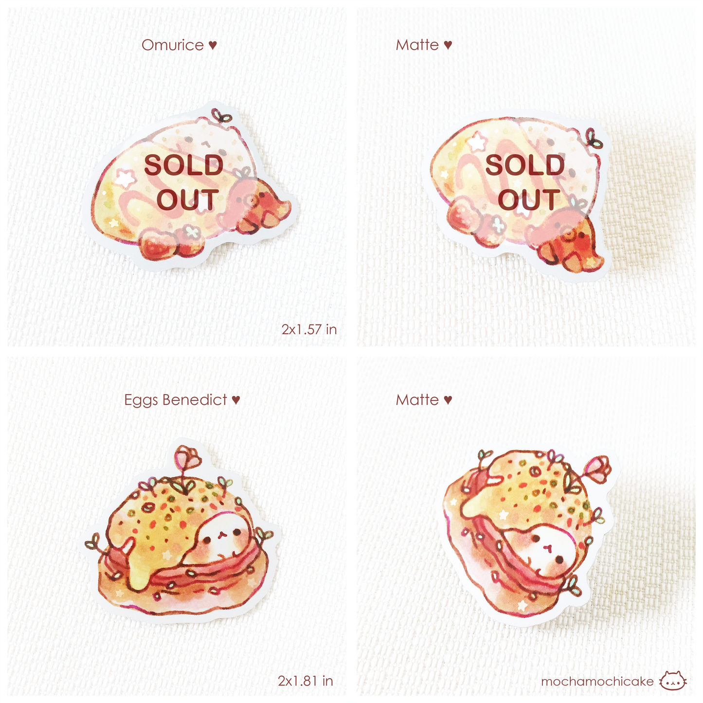 Cute Animal Foodies Vinyl Stickers