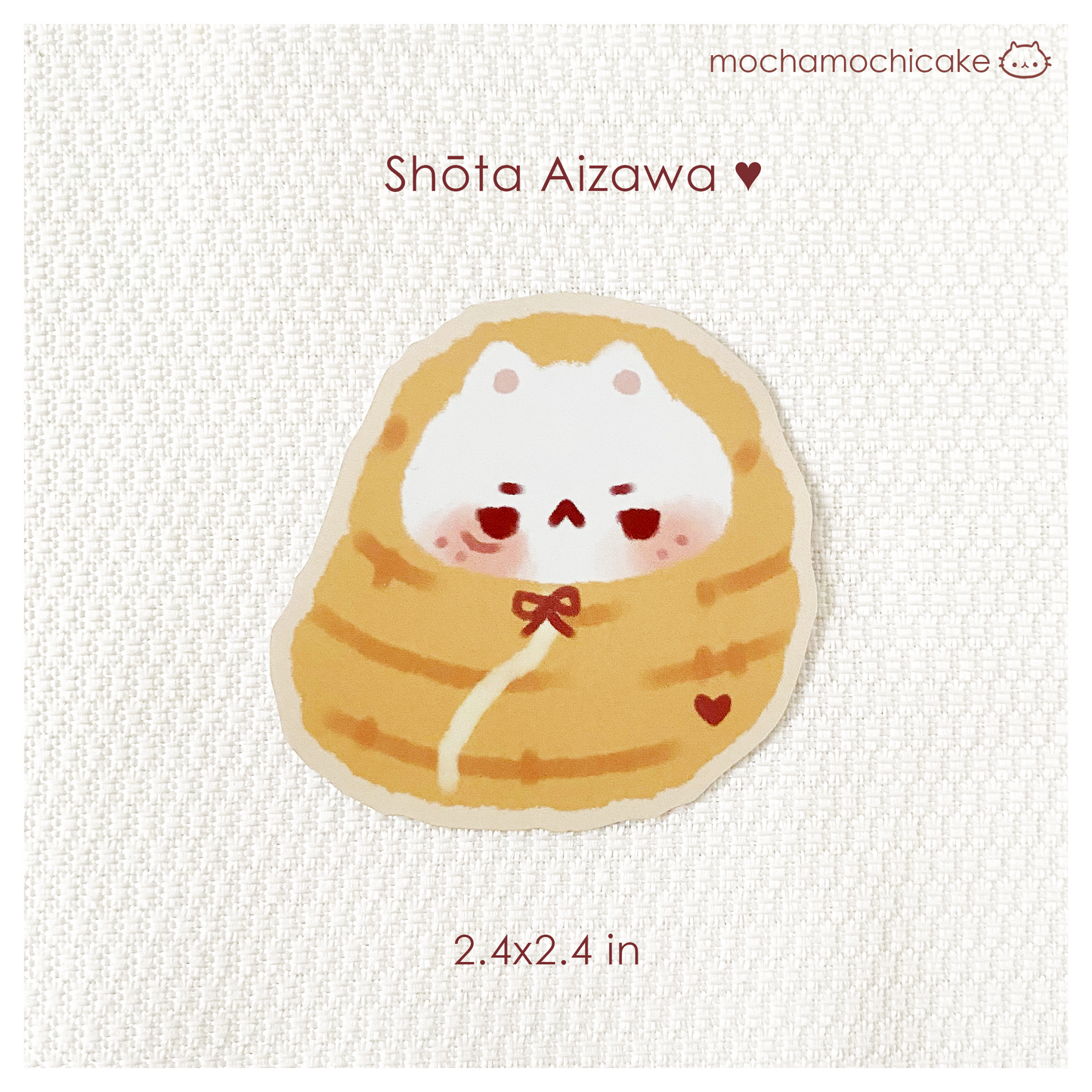 BNHA Mochi Kitty Vinyl Stickers | My Hero Academia