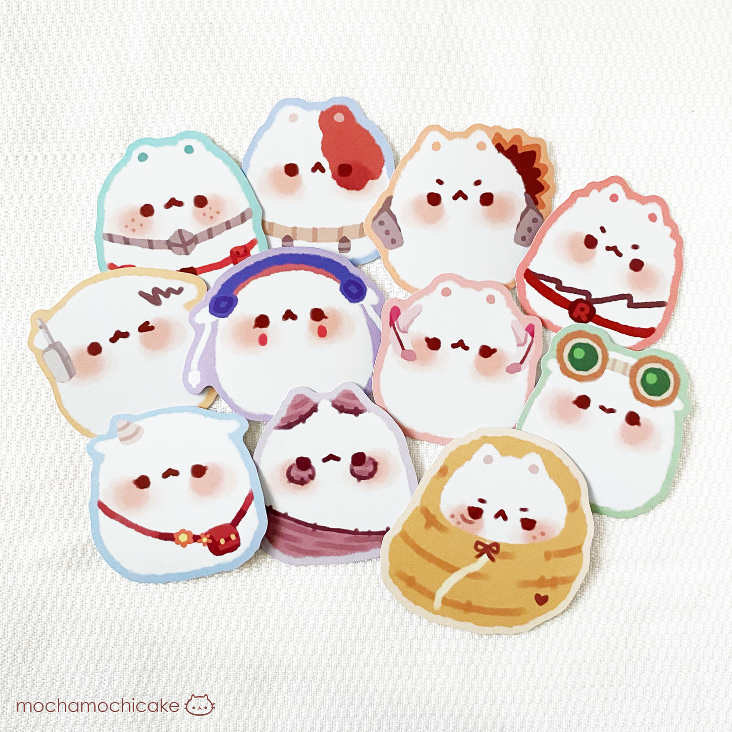 BNHA Mochi Kitty Vinyl Stickers | My Hero Academia