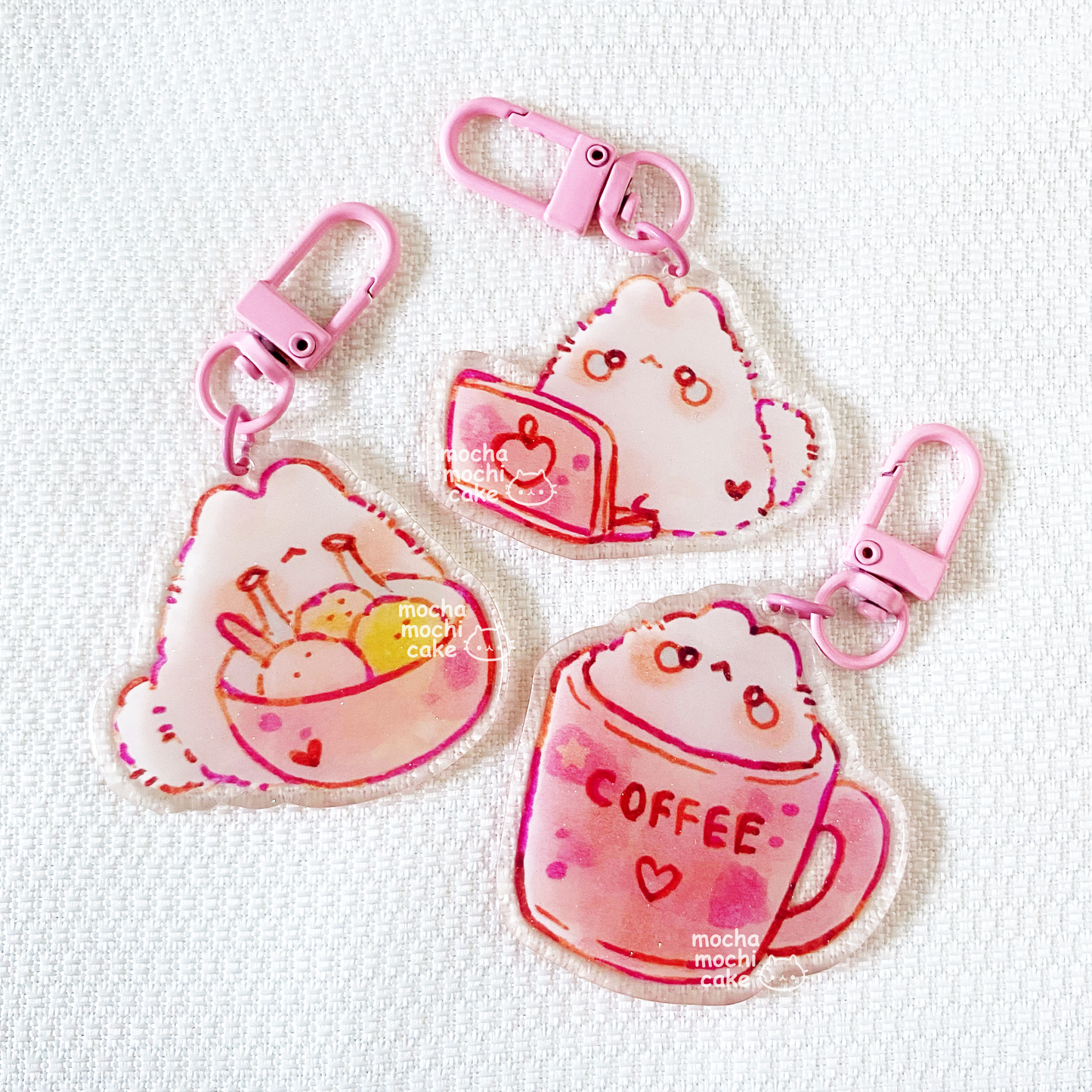 Relatable Working Bunny Life Acrylic Keychain