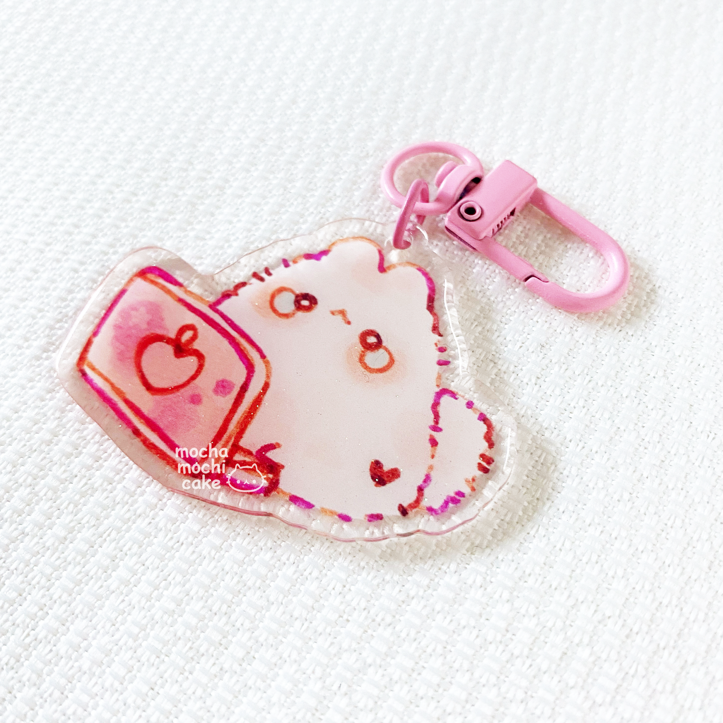 Relatable Working Bunny Life Acrylic Keychain