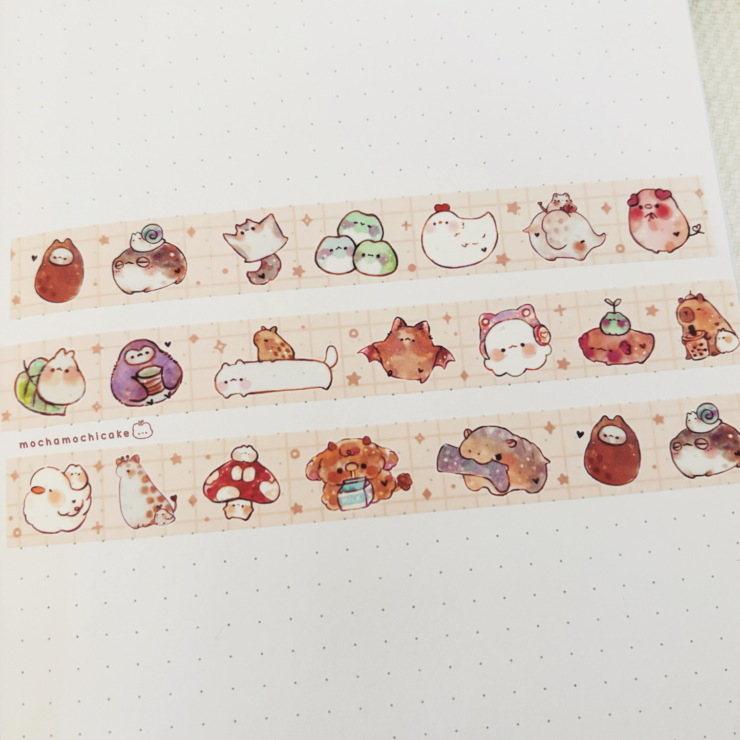 Chonky Animals 3 Washi Tape