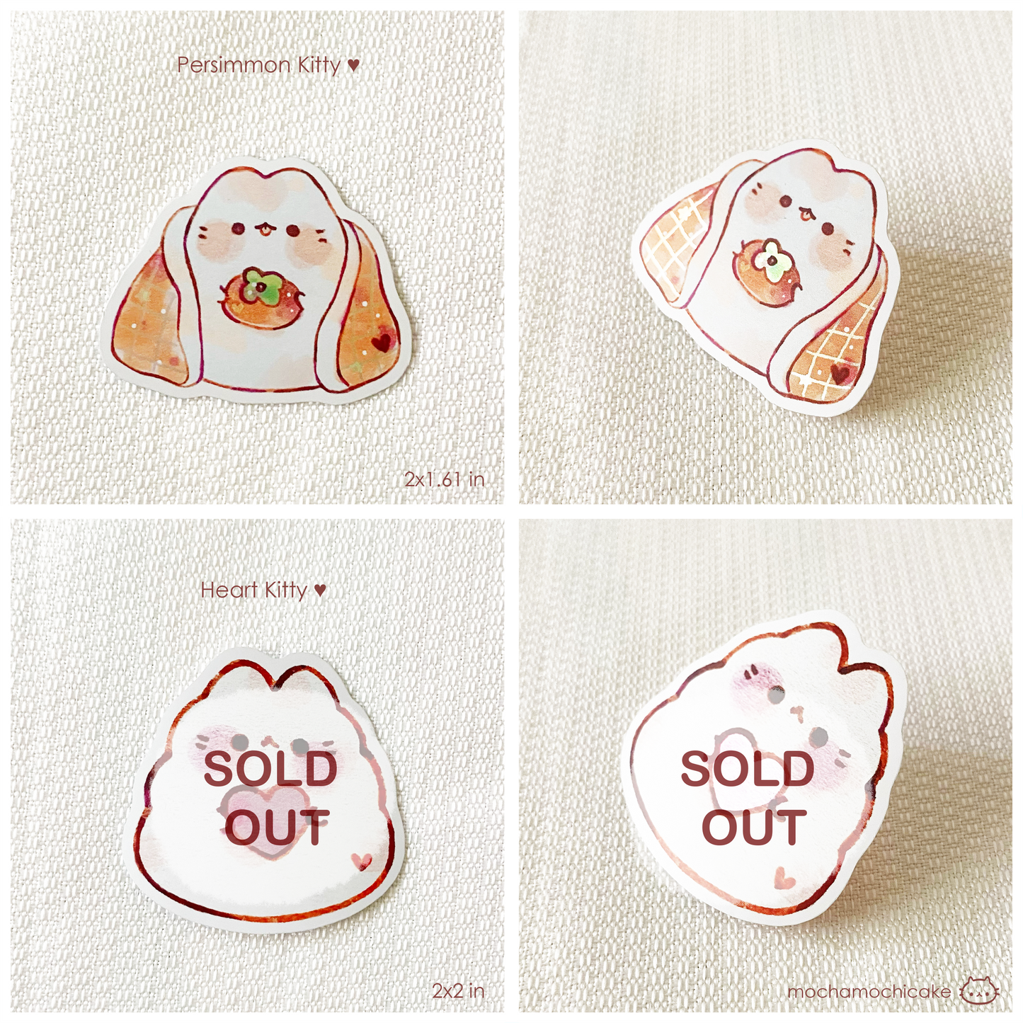 Cute Chonky Animals 5 Vinyl Stickers