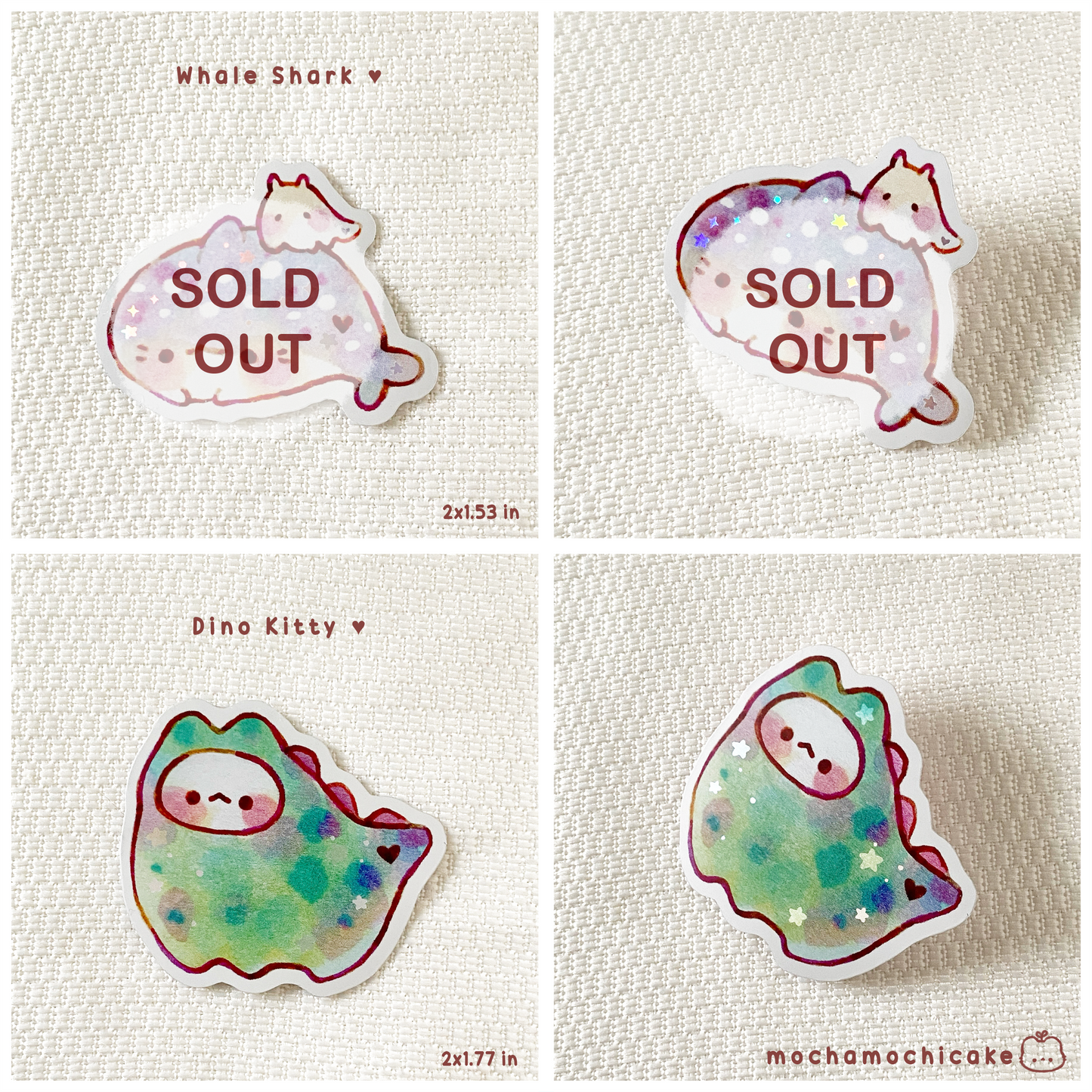 Cute Chonky Animals 7 Vinyl Stickers