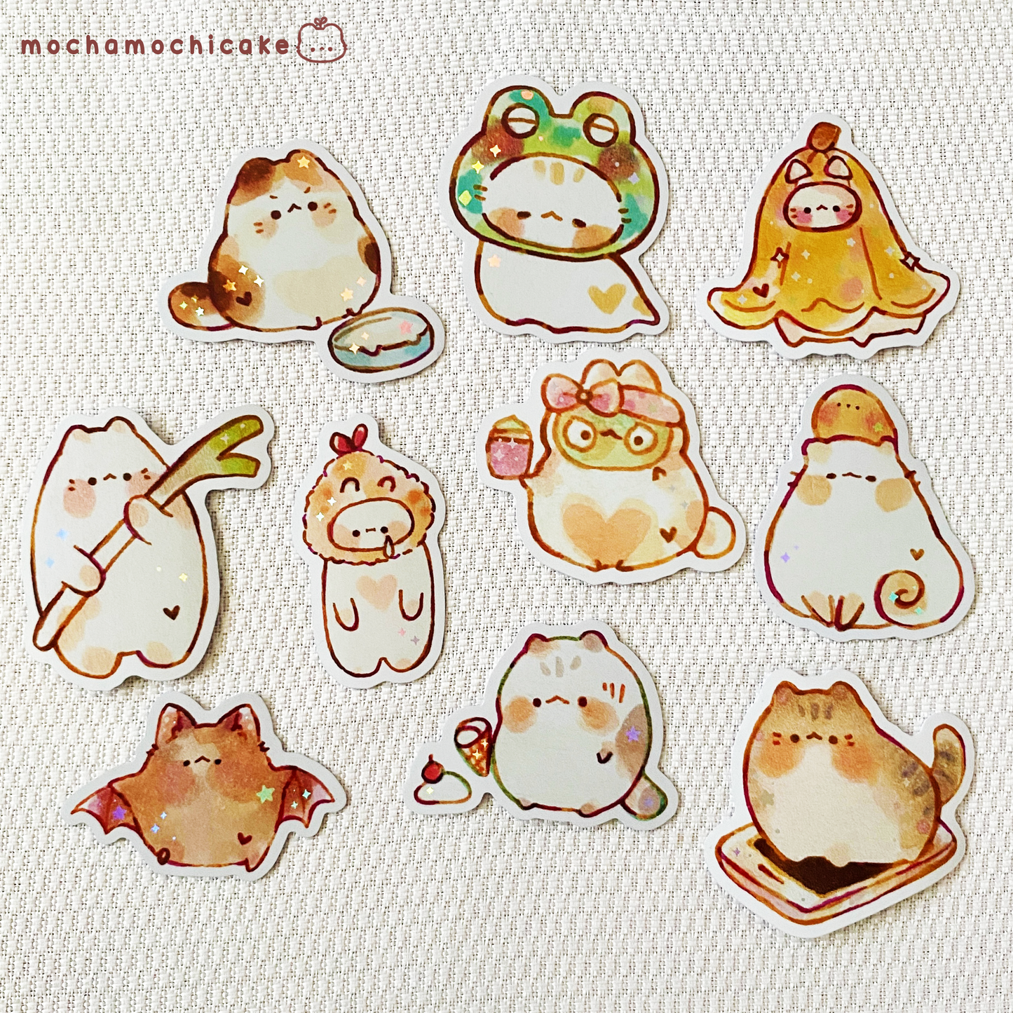Cute Chonky Animals 8 Vinyl Stickers