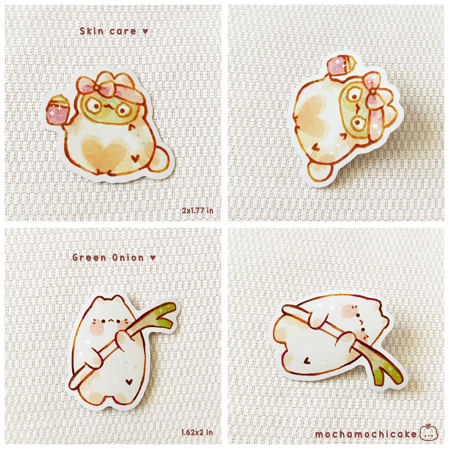 Cute Chonky Animals 8 Vinyl Stickers