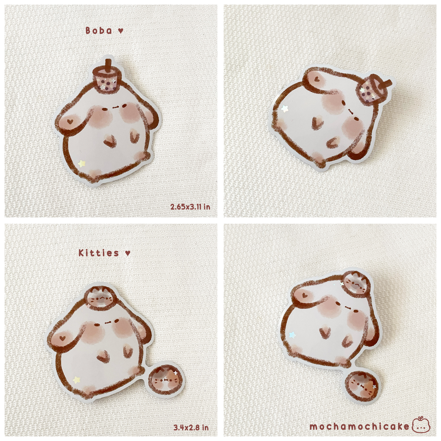 Chonky Bunnies Vinyl Stickers