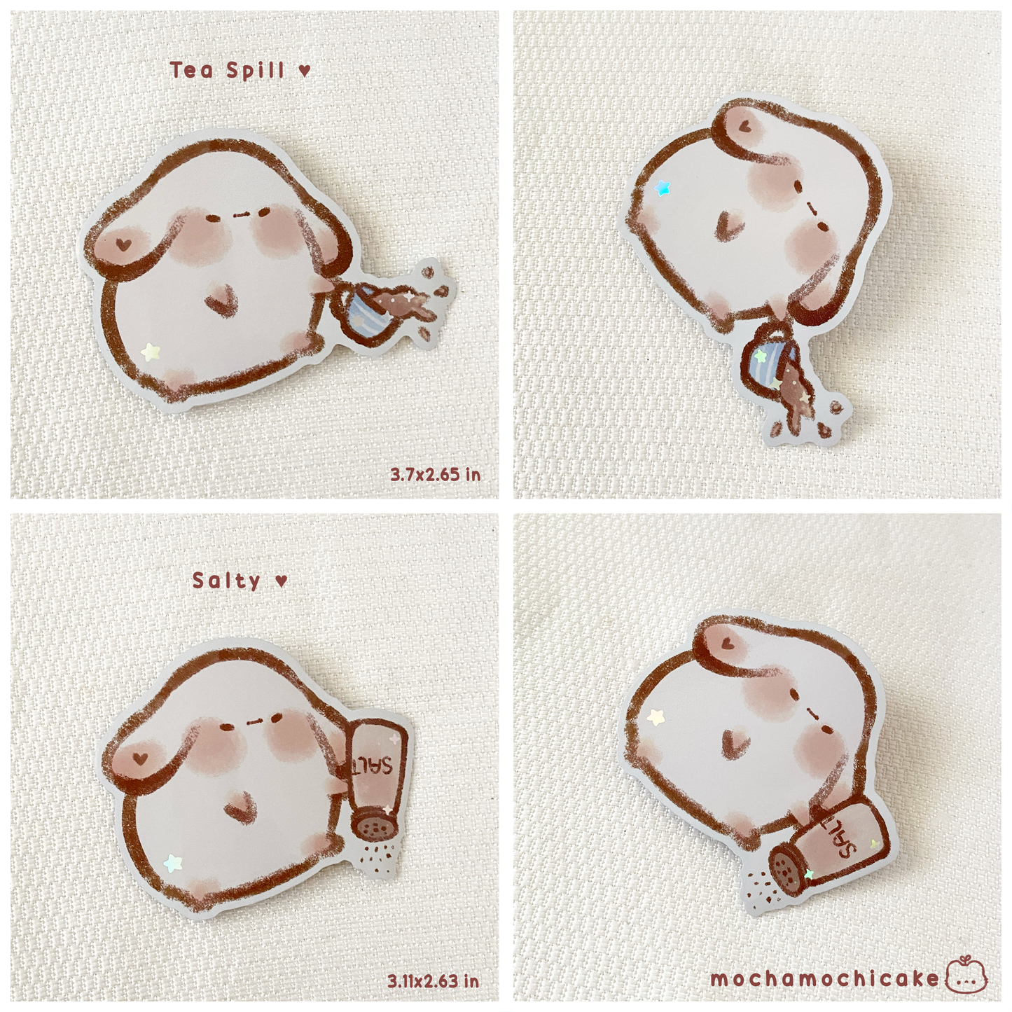 Chonky Bunnies Vinyl Stickers