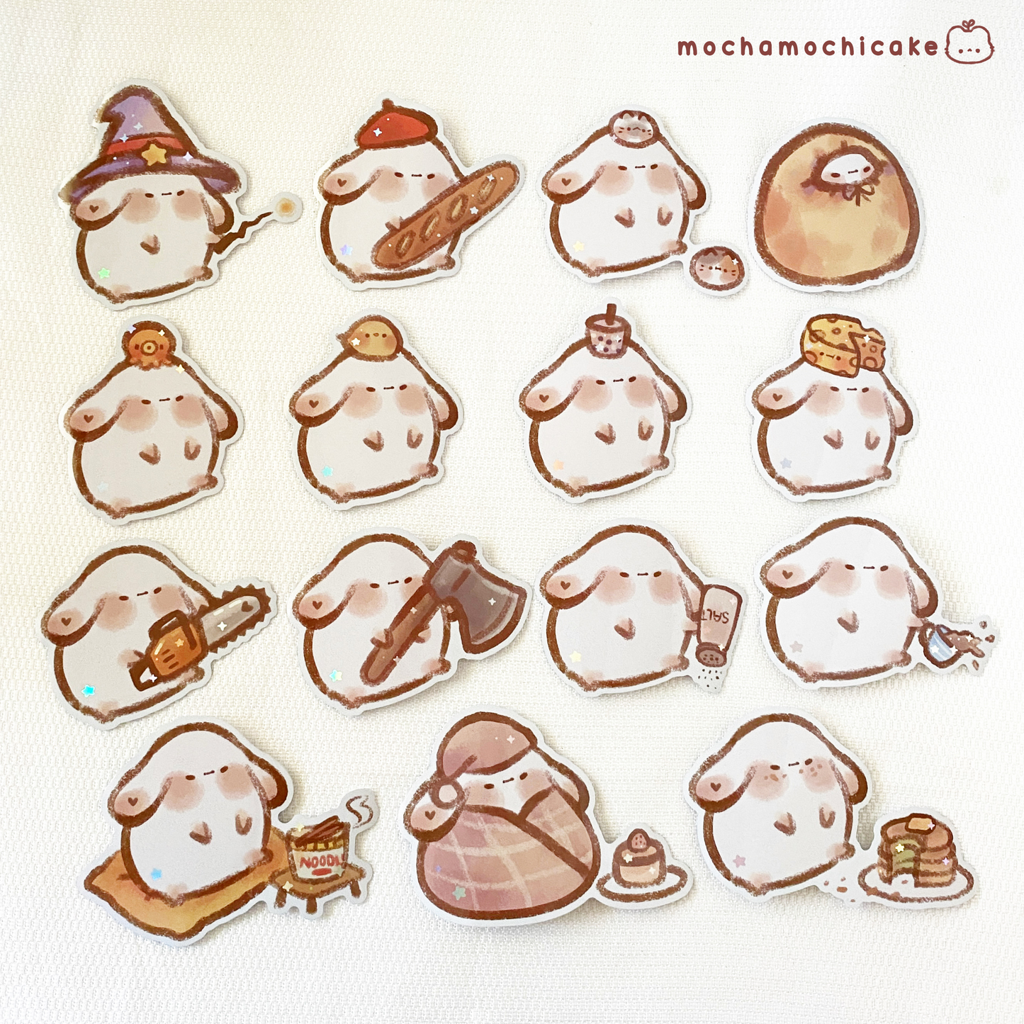 Chonky Bunnies Vinyl Stickers