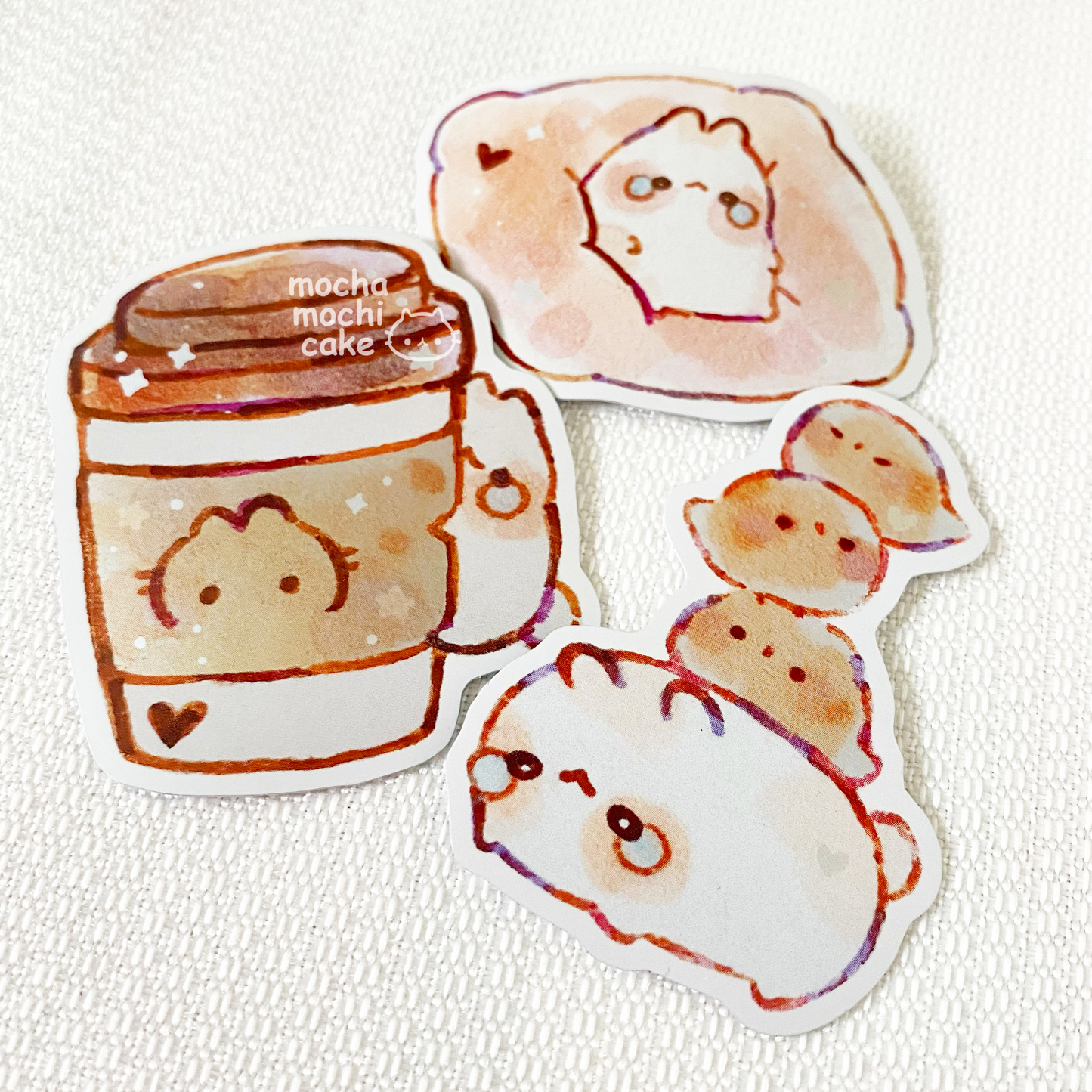 Crying Stressed Bunny Life Vinyl Stickers