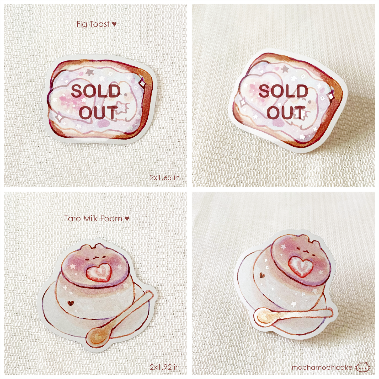 Cute Animal Desserts 7 Vinyl Stickers
