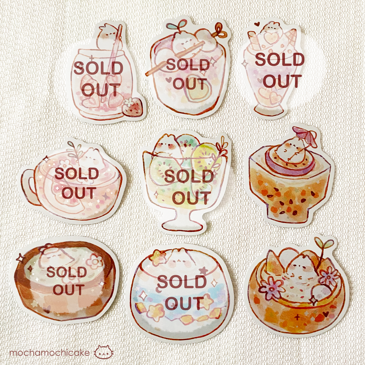 Cute Little Drinks Vinyl Stickers