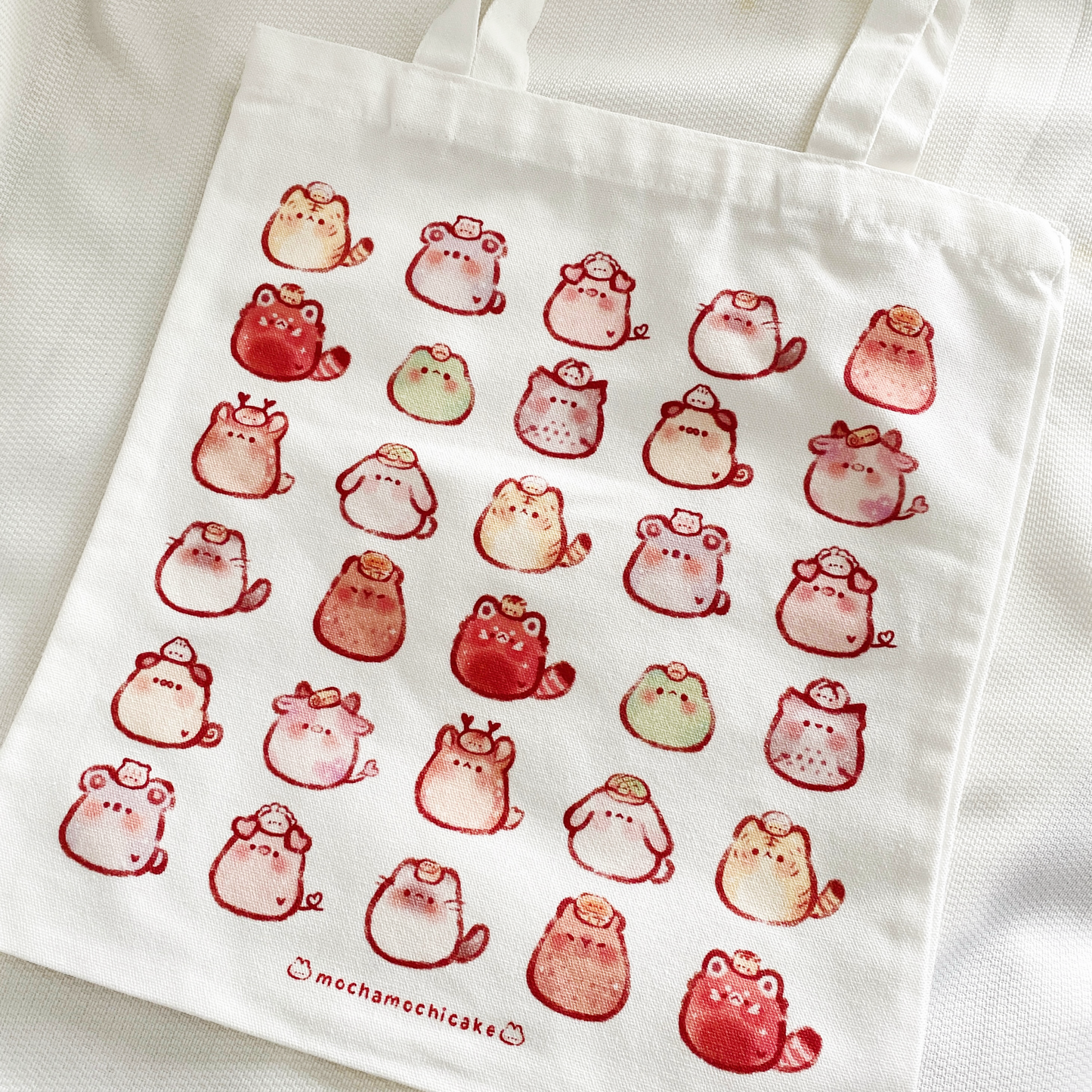 Dim Sum Animals Canvas Tote Bag