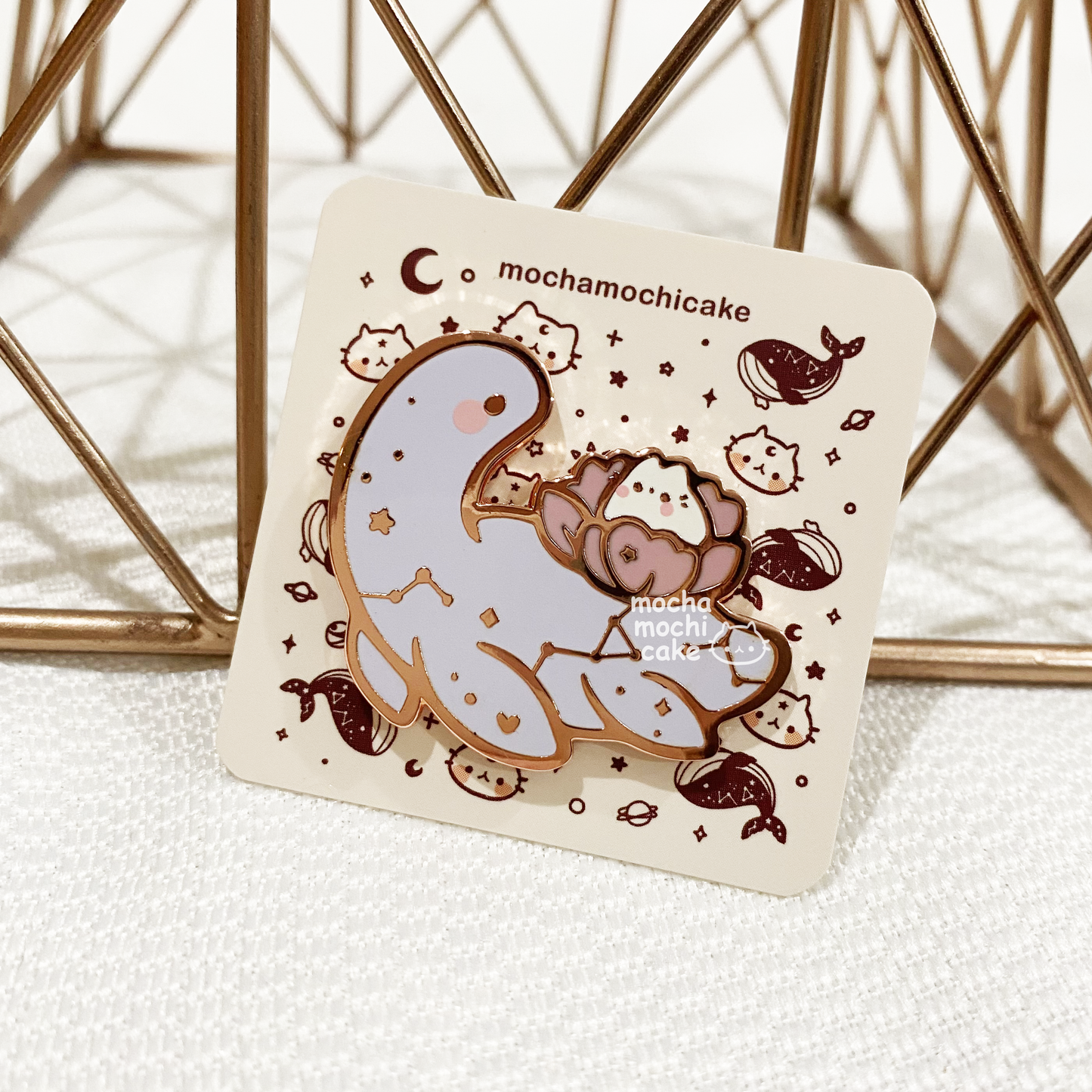 Dreamy Kitty Dino Hard Enamel Pin