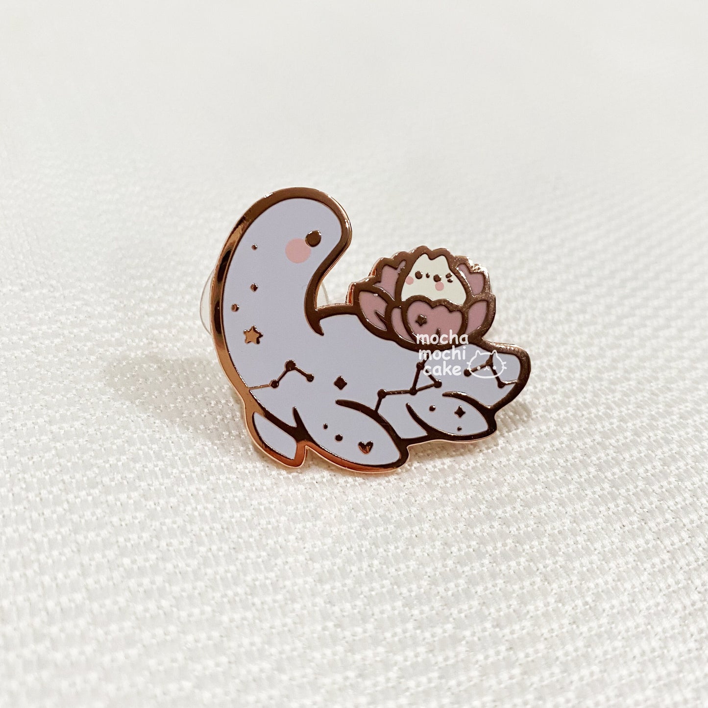 Dreamy Kitty Dino Hard Enamel Pin