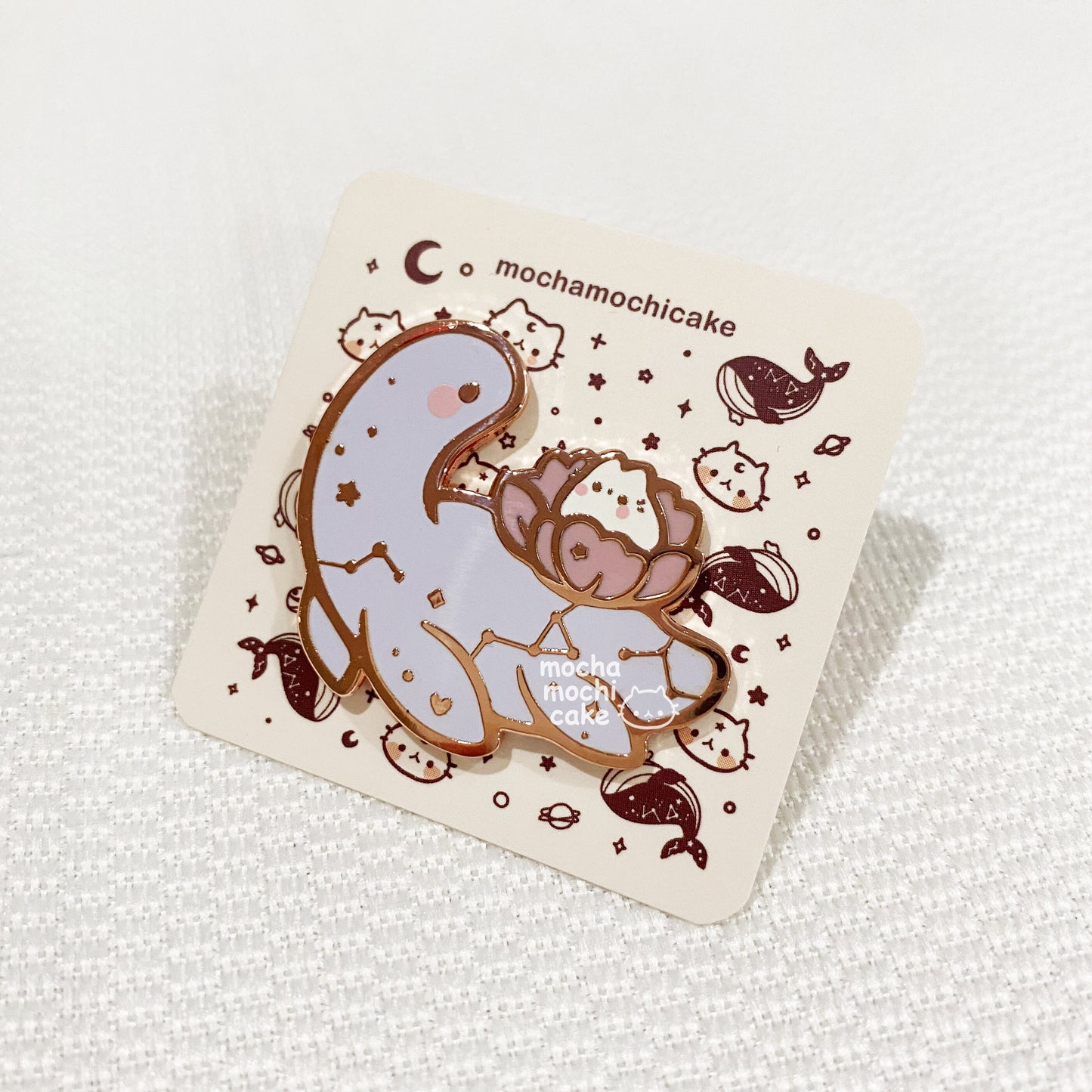 Dreamy Kitty Dino Hard Enamel Pin