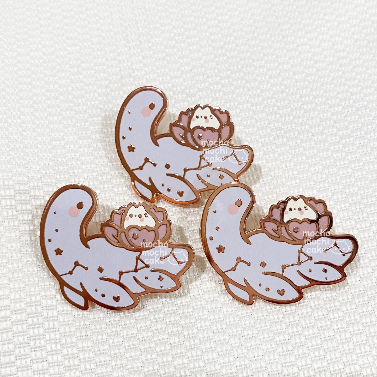 Dreamy Kitty Dino Hard Enamel Pin