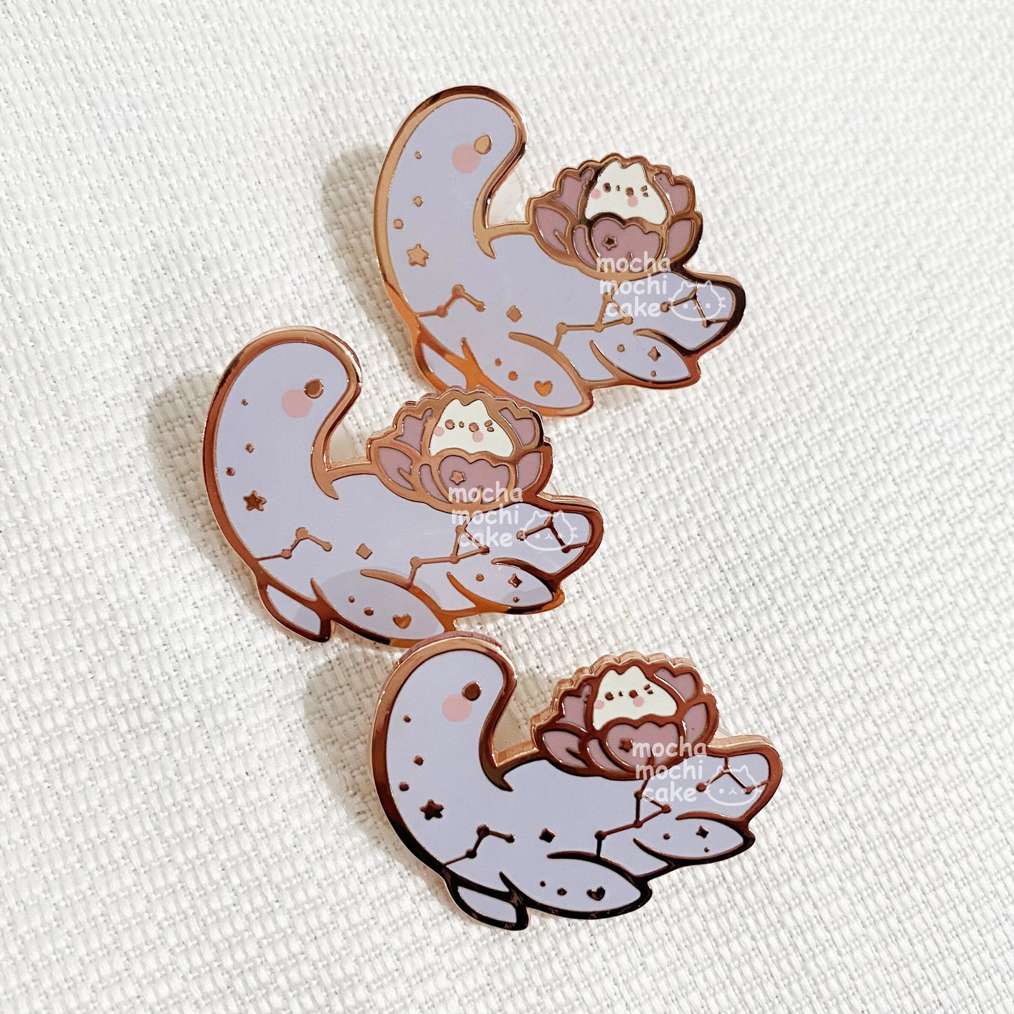 Dreamy Kitty Dino Hard Enamel Pin