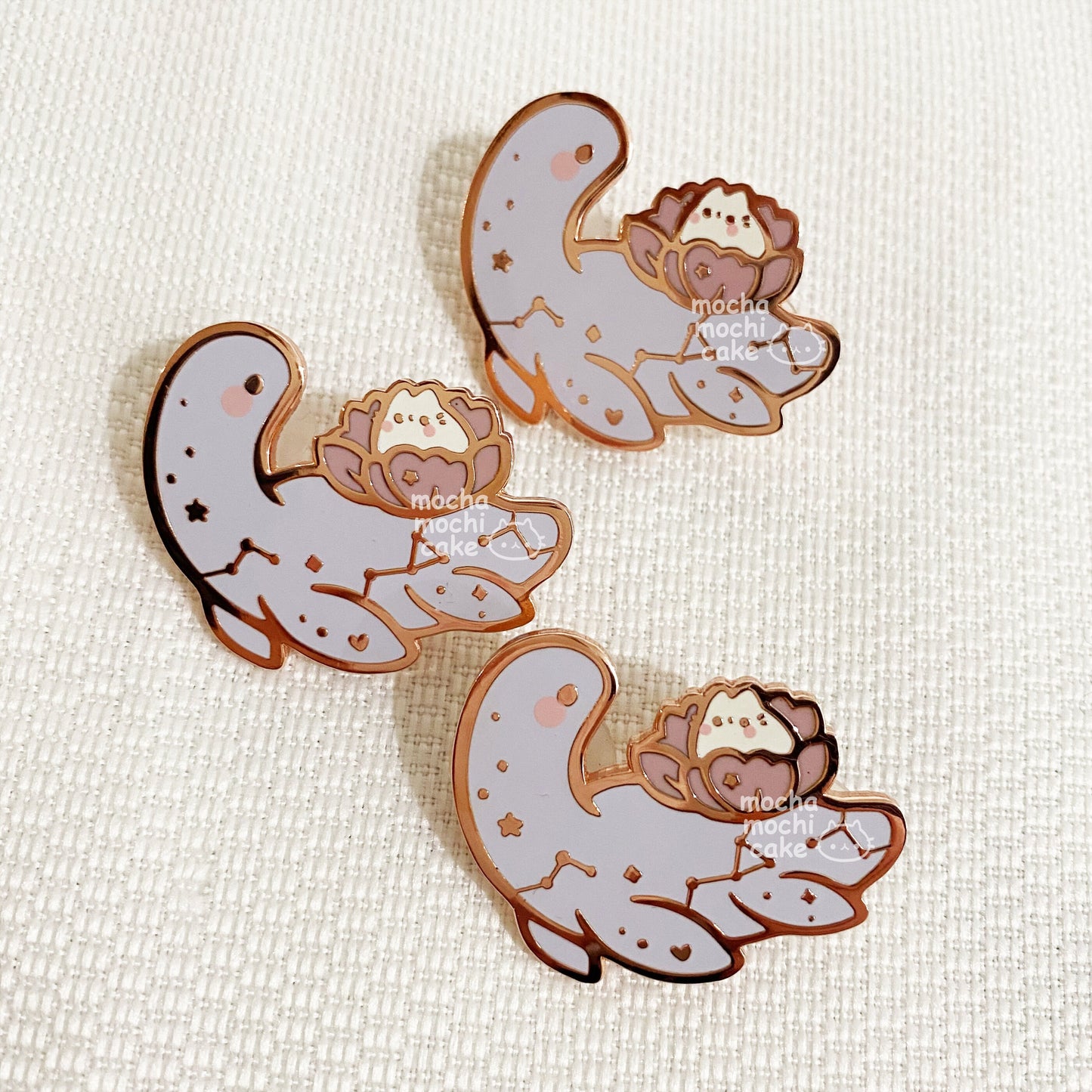 Dreamy Kitty Dino Hard Enamel Pin
