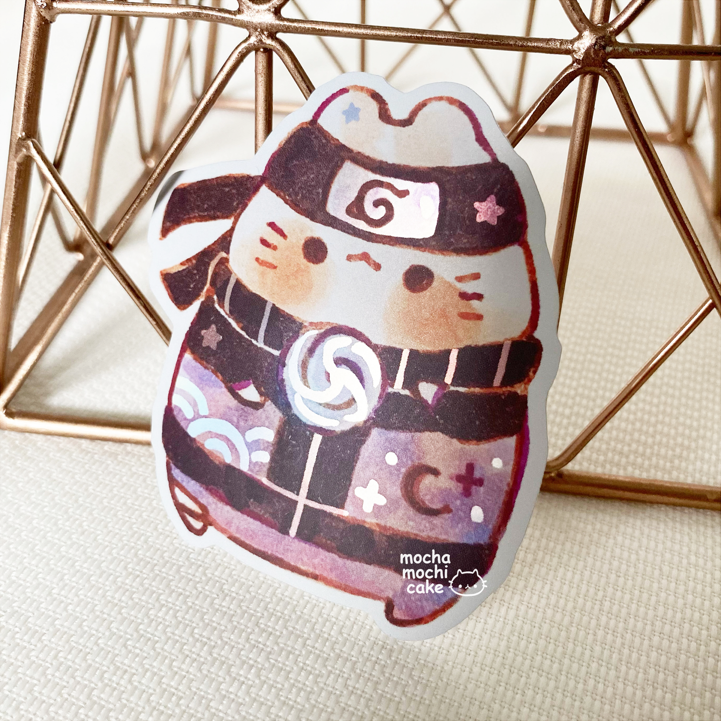 Purple Dreamy Kitty Naruto Vinyl Sticker