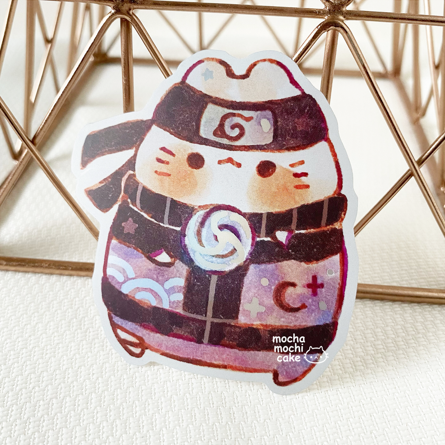Purple Dreamy Kitty Naruto Vinyl Sticker