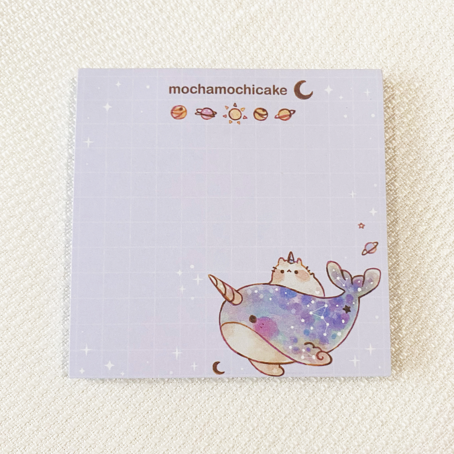 Dreamy Galaxy Narwhal Memo Pad