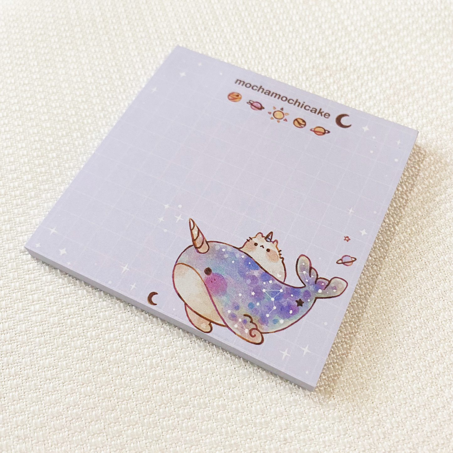 Dreamy Galaxy Narwhal Memo Pad