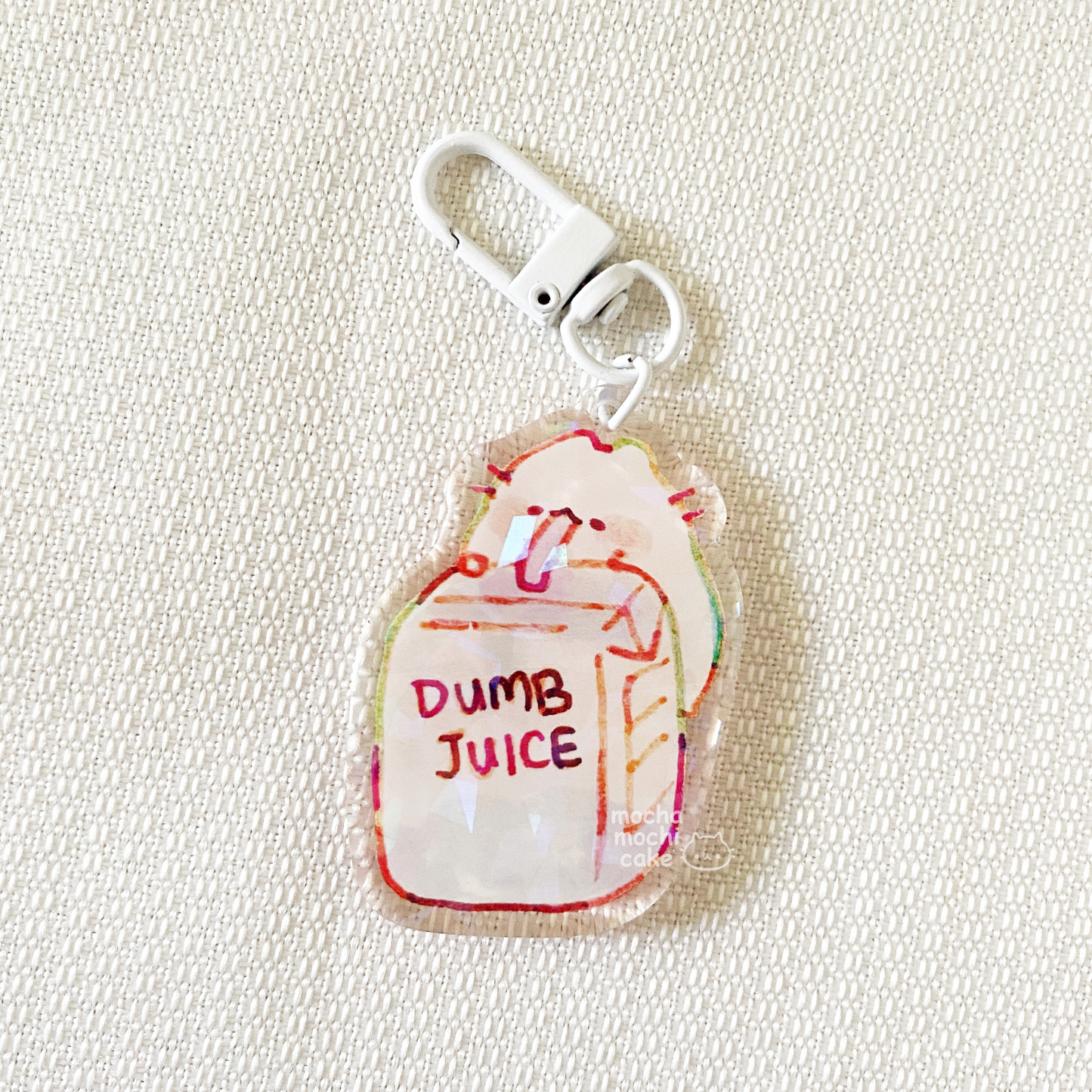 Dumb Juice Cat Acrylic Keychain
