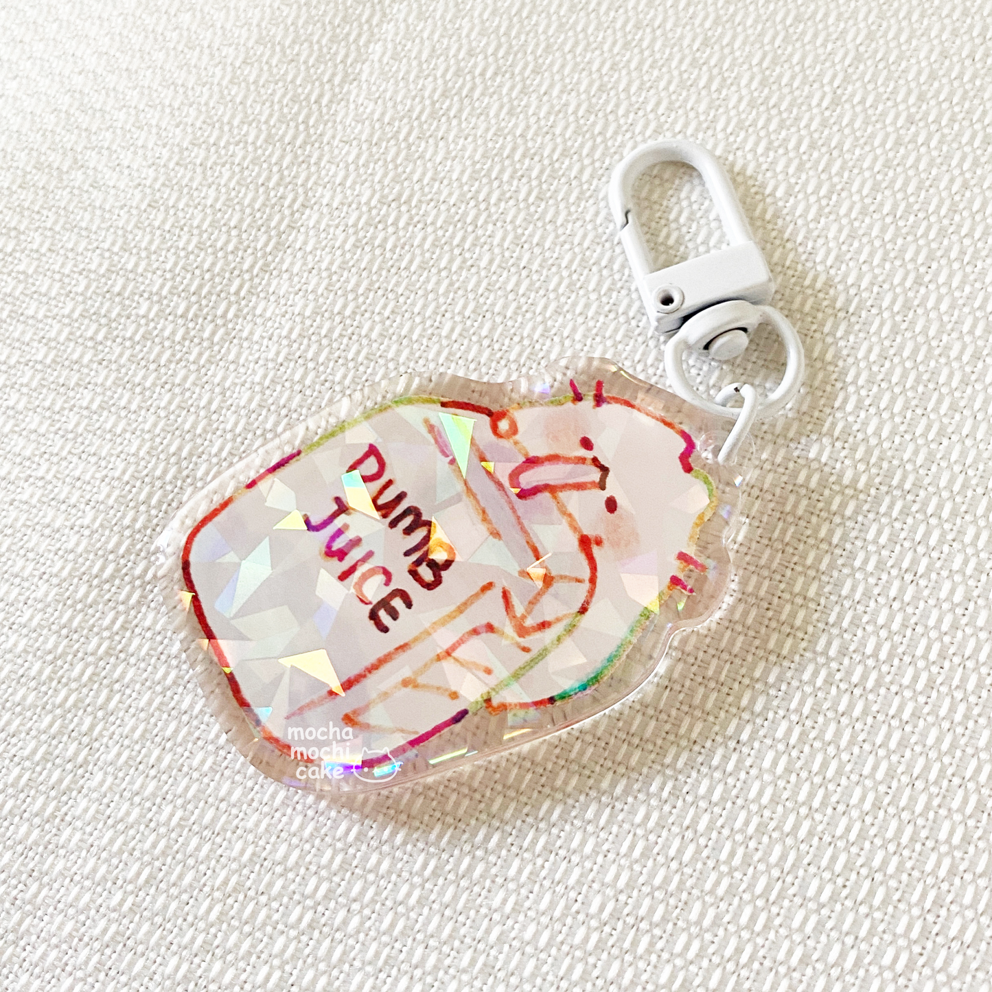 Dumb Juice Cat Acrylic Keychain