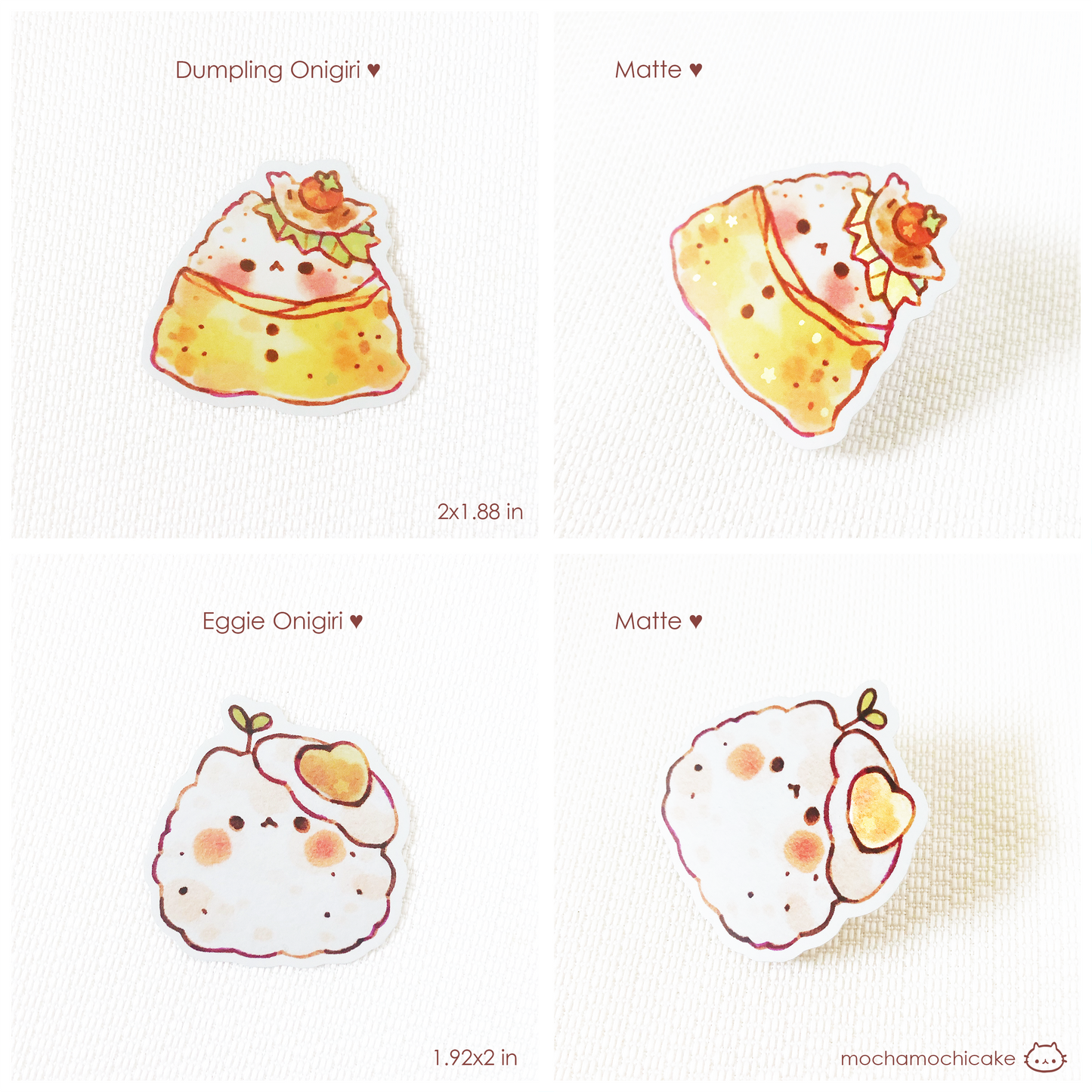 Cute Animal Foodies Vinyl Stickers