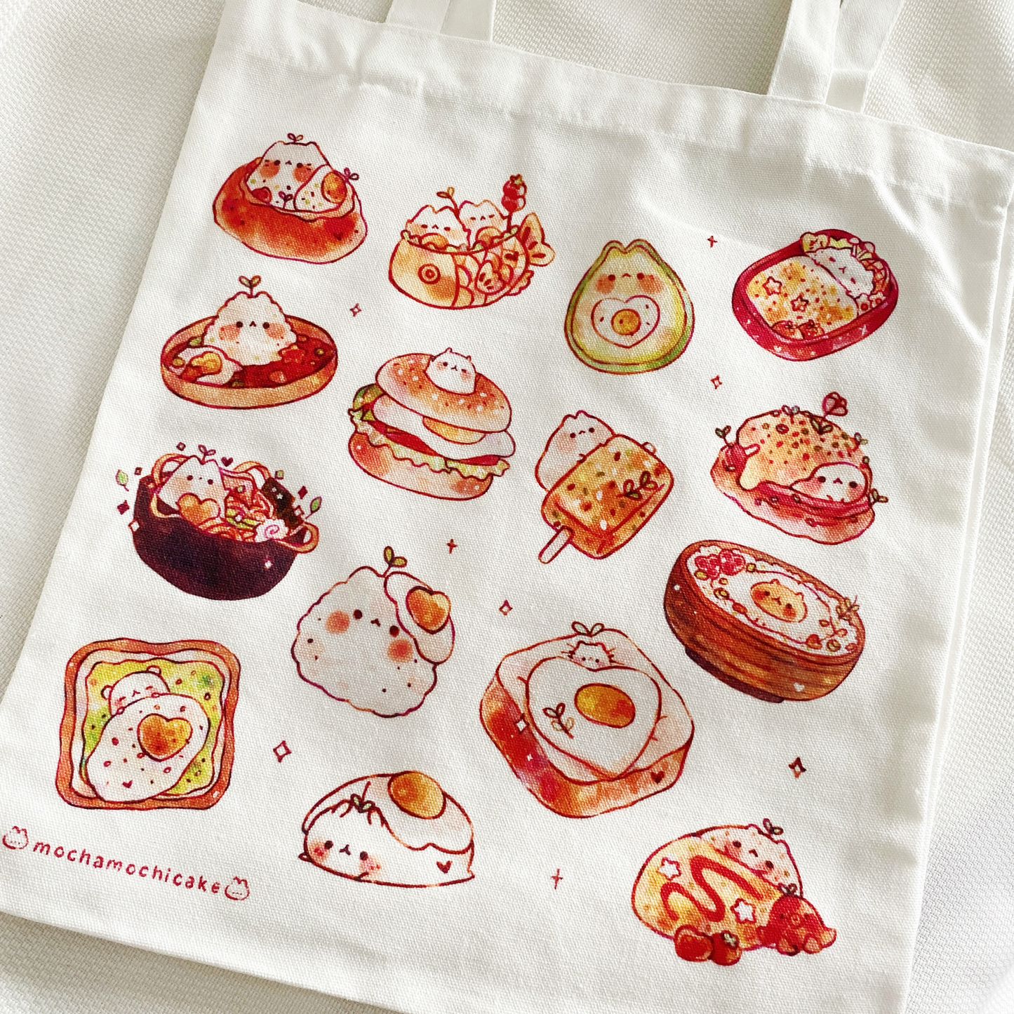 Egg Foodie Animals Canvas Tote Bag