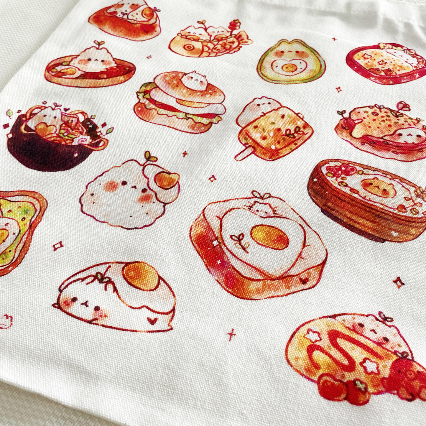 Egg Foodie Animals Canvas Tote Bag