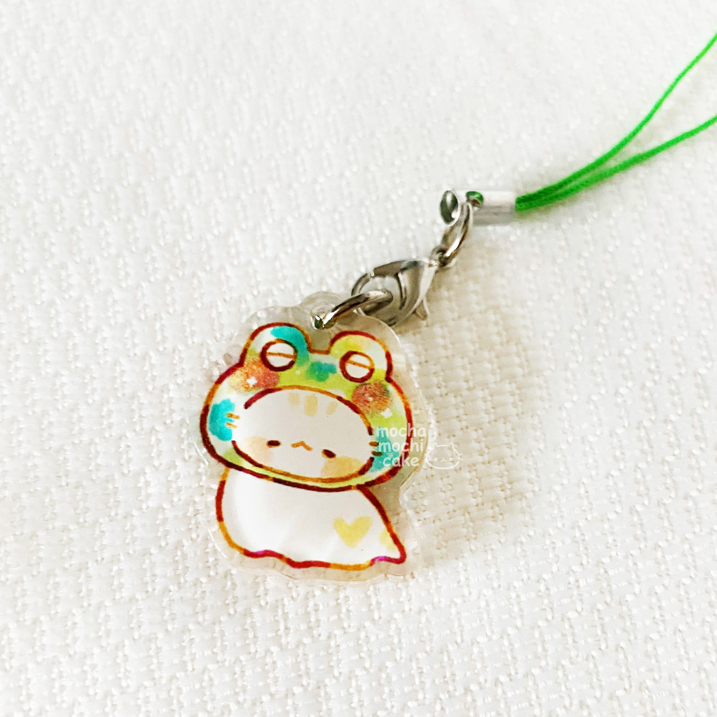 Frog Kitty Phone Charm