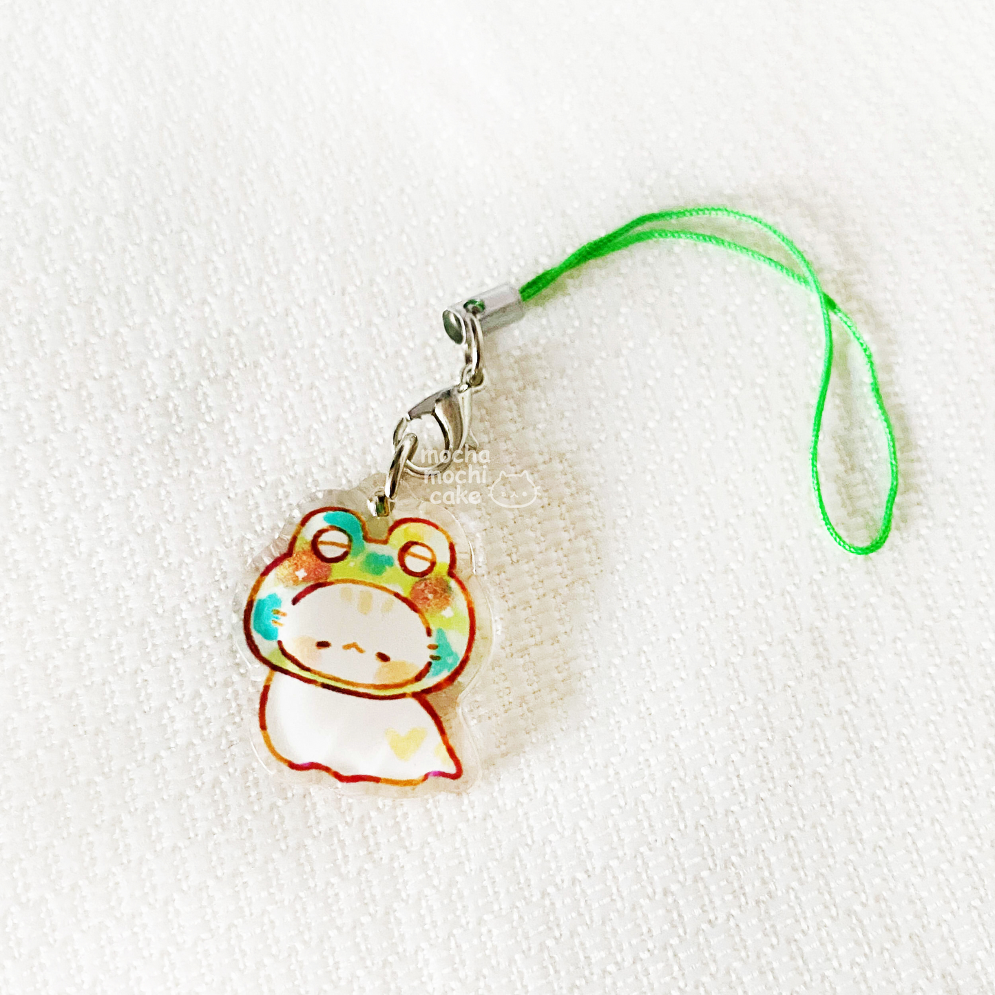 Frog Kitty Phone Charm