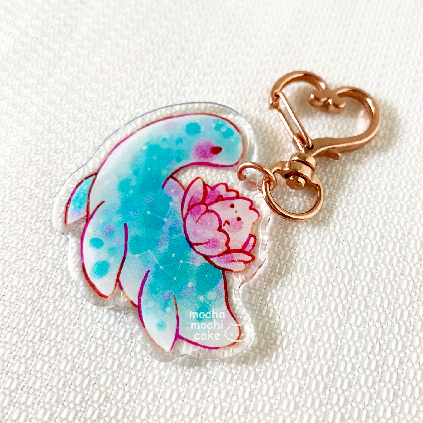 Dreamy Futabasaurus Dino Acrylic Keychain